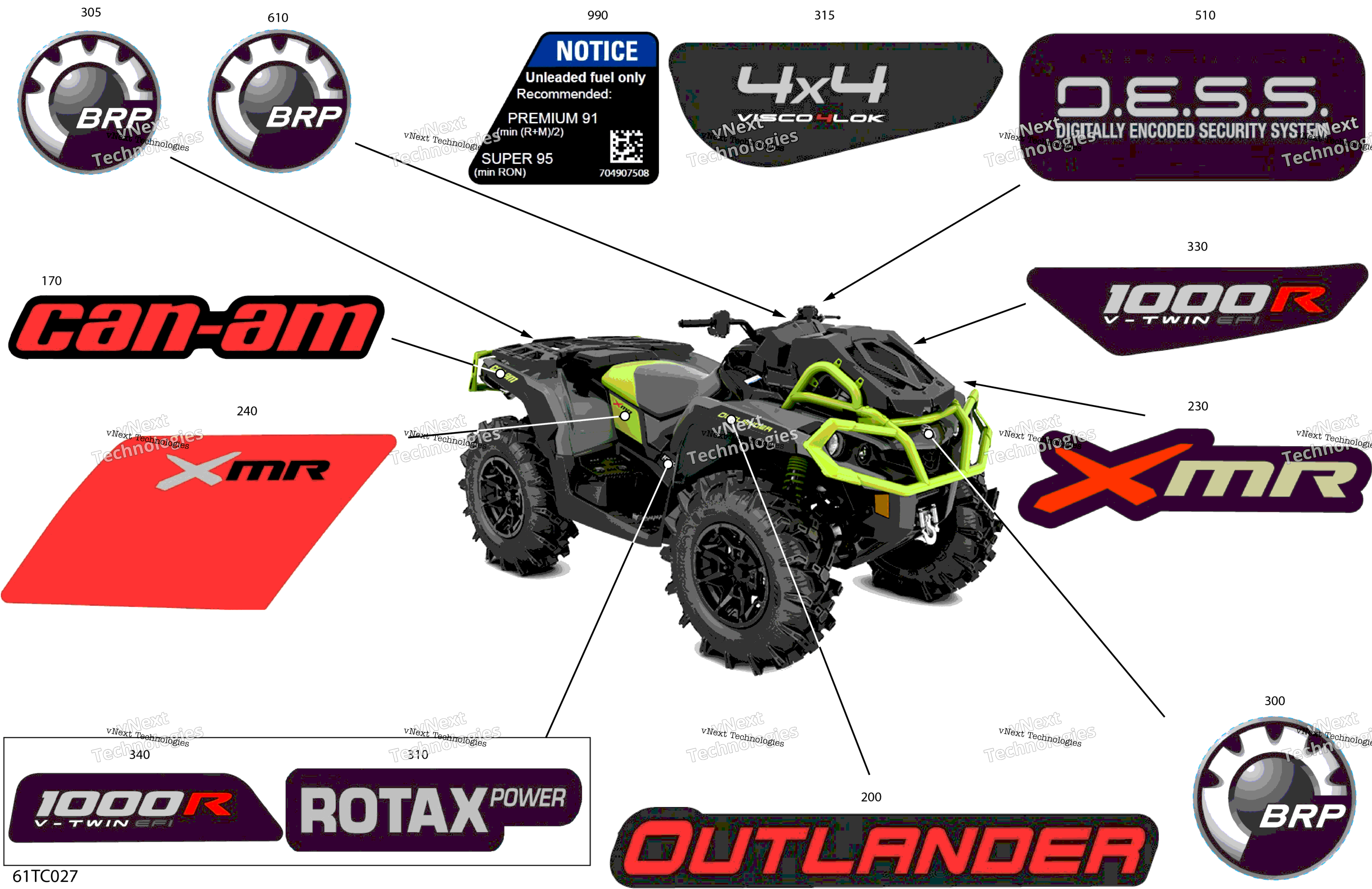 2023 Outlander 1000R EFI - XMR - North America