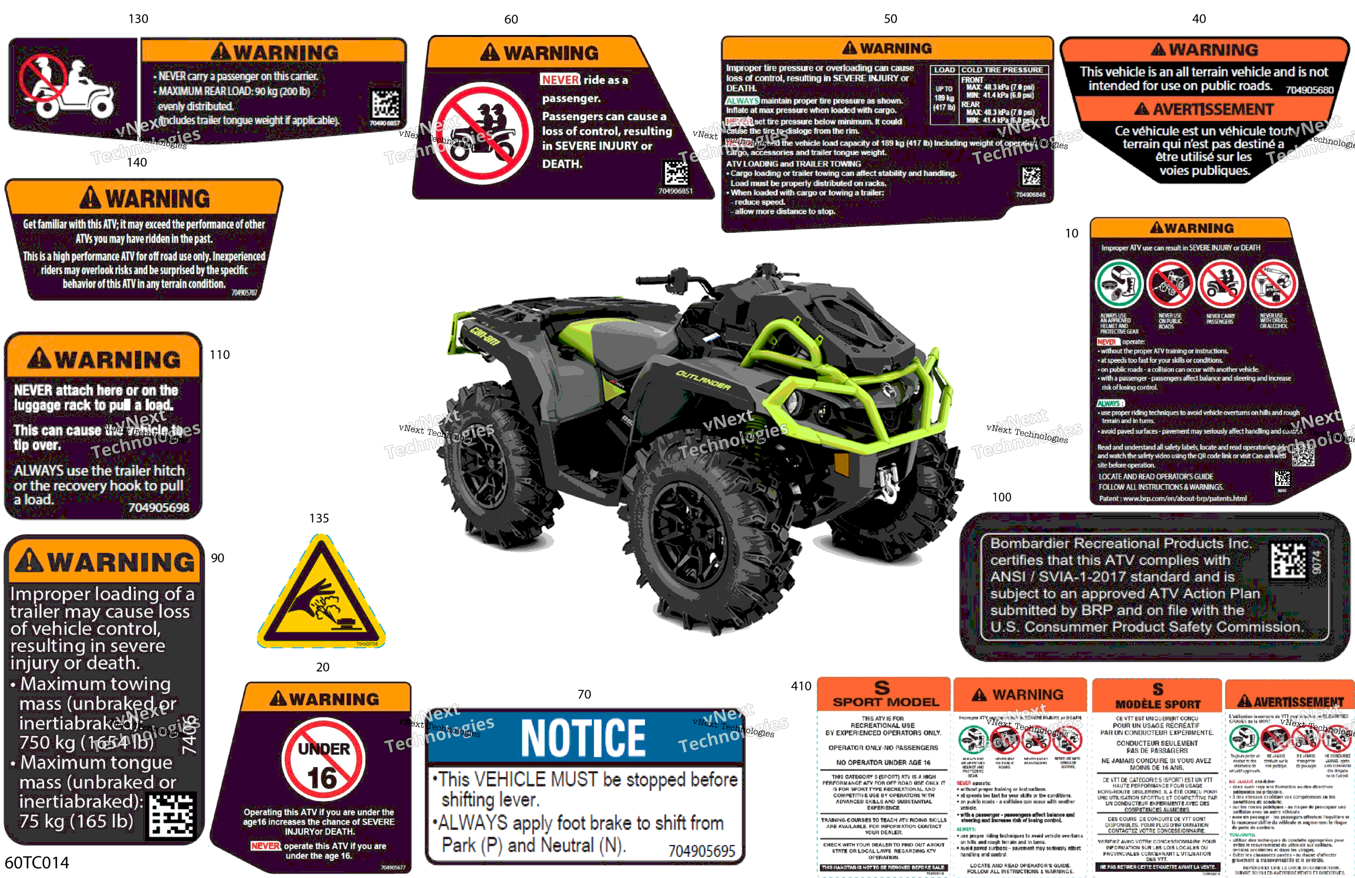 2023 Outlander 850 EFI - XMR - North America