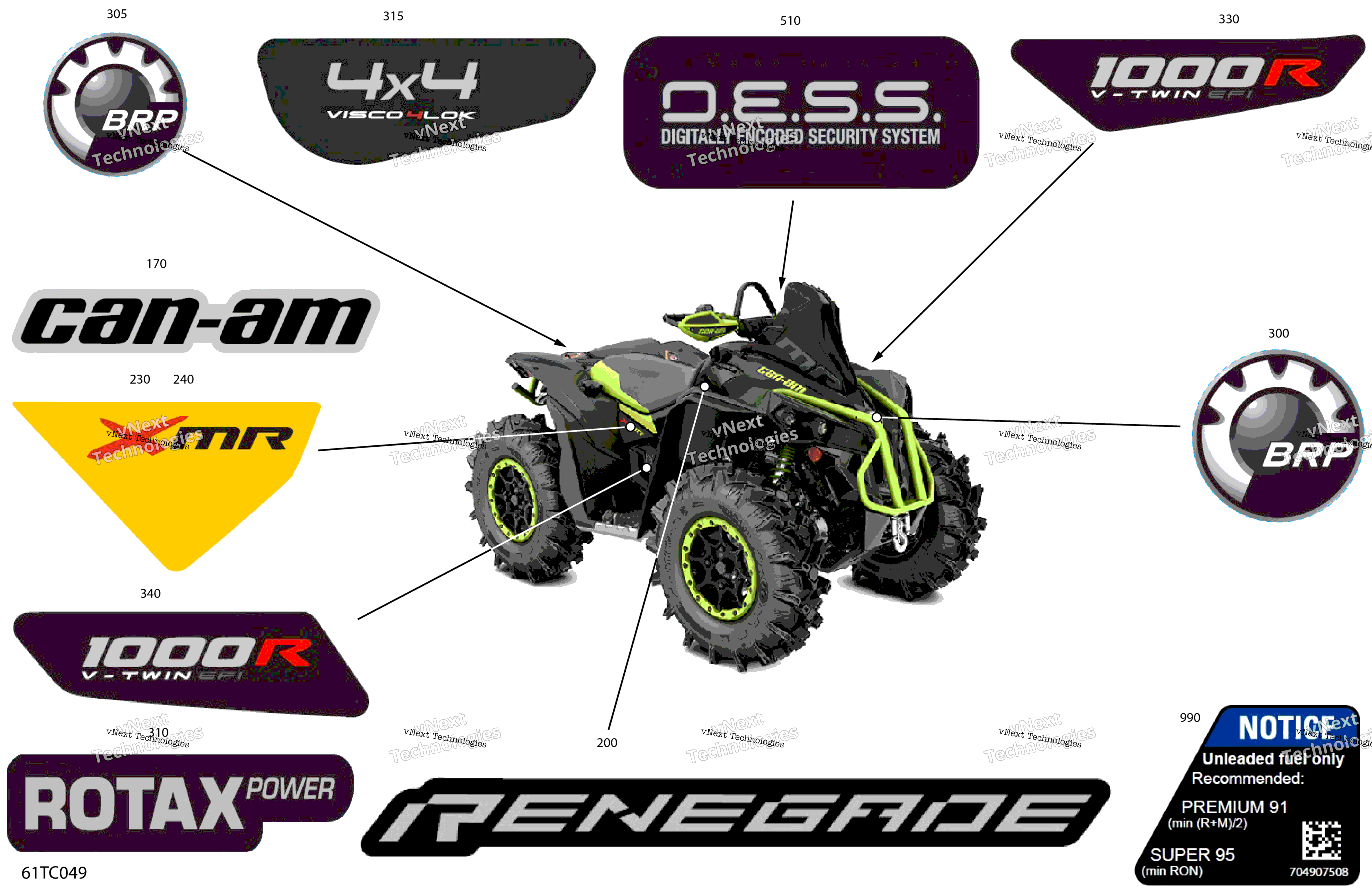 2023 Renegade 1000R EFI - XMR - North America