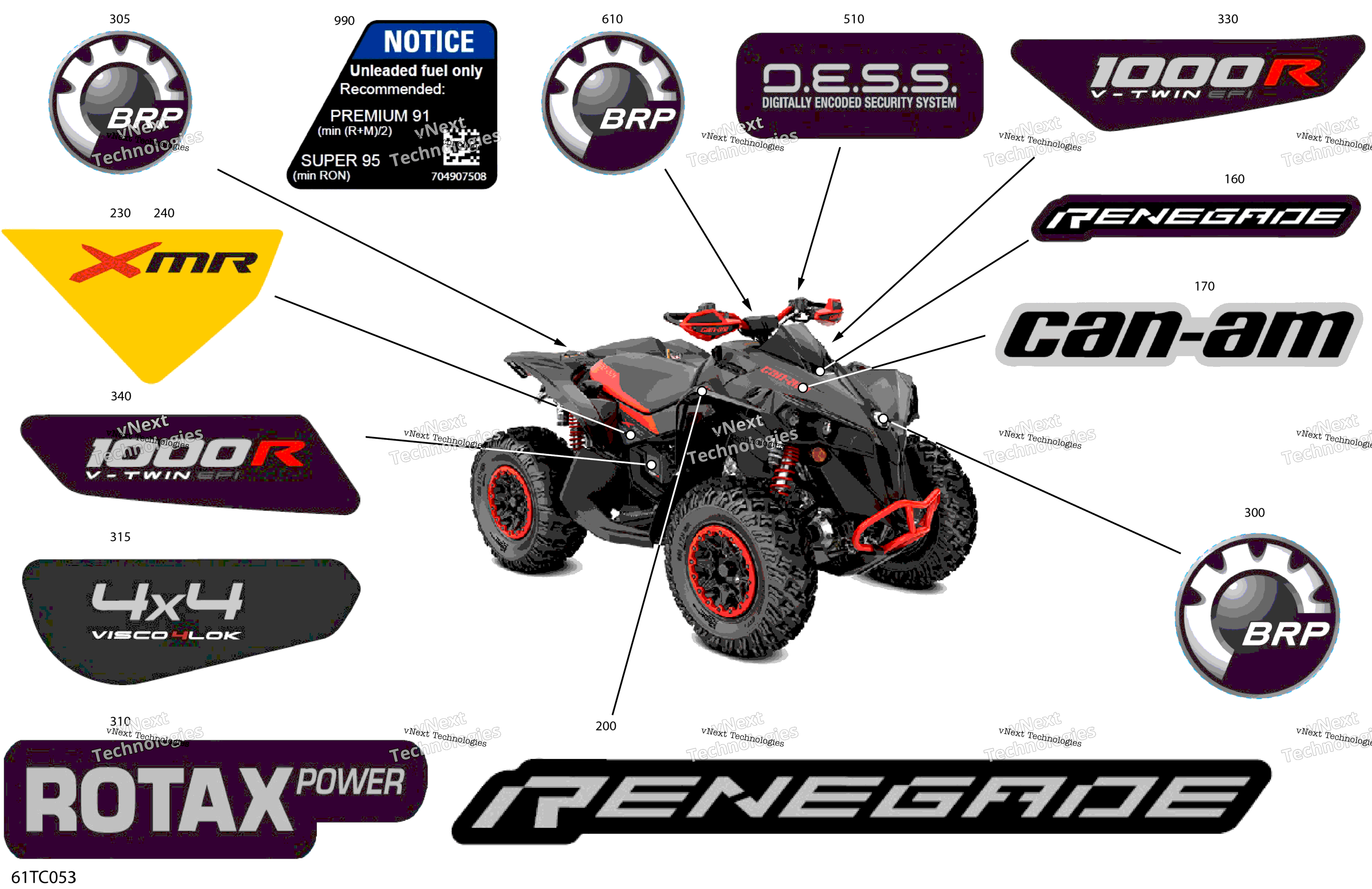 2023 Renegade 1000R EFI - XXC - North America