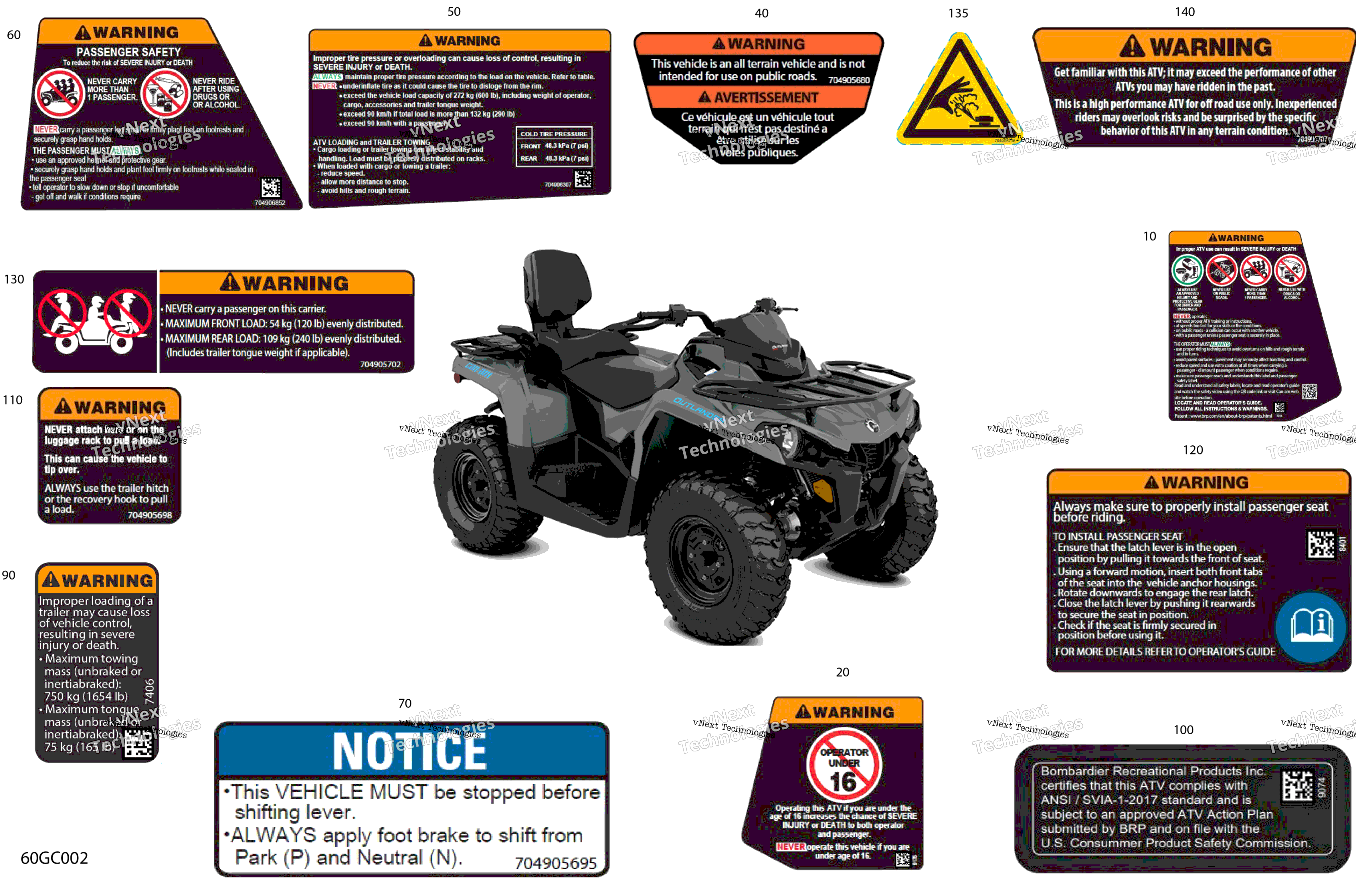 2023 Outlander MAX 570 EFI - XT - (2ZPA-2ZPB) North America