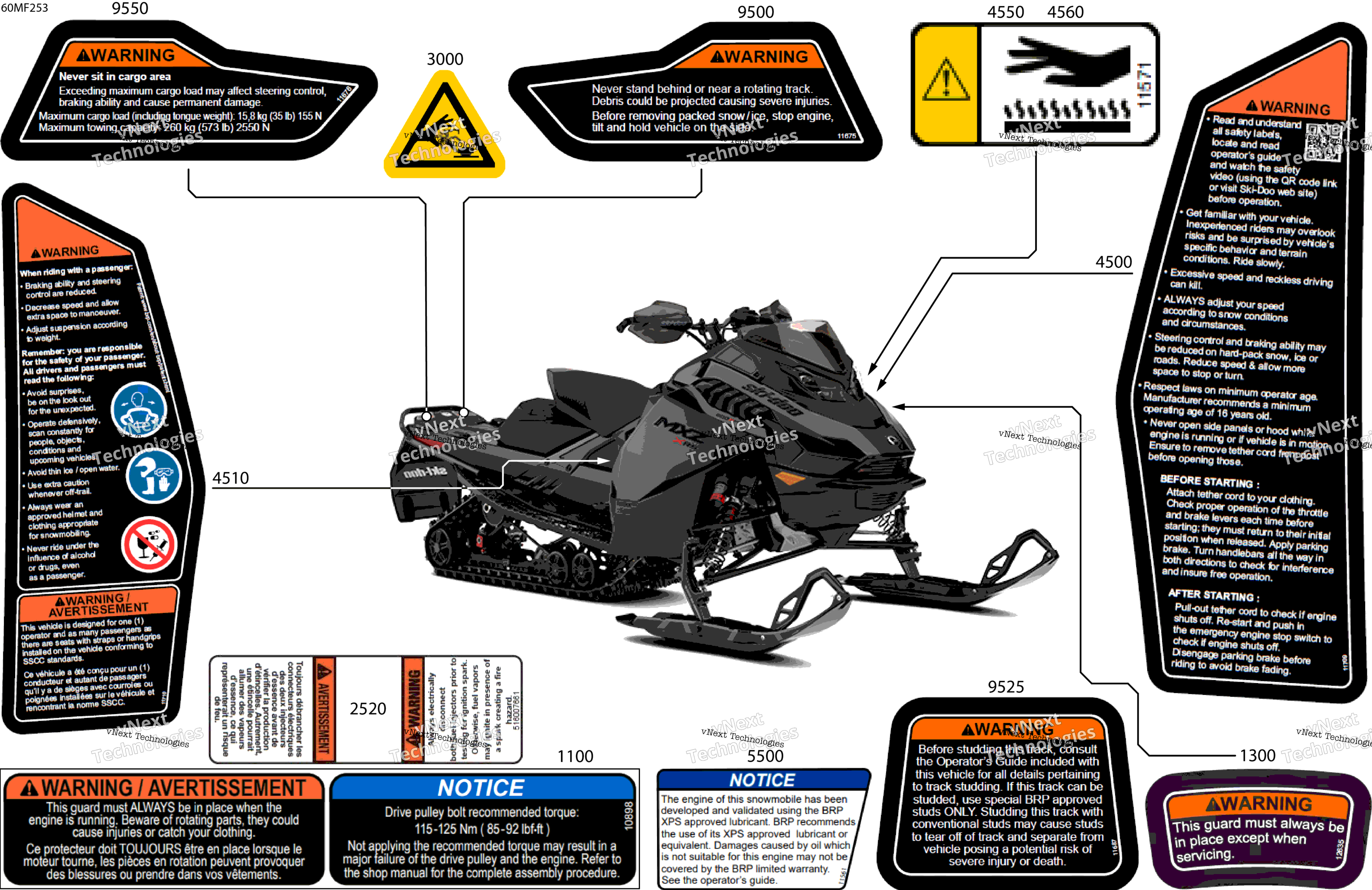 2026 MXZ - X-RS - 600R E -TEC - MZTA - Deep Black - 15X129X1.5IR Track