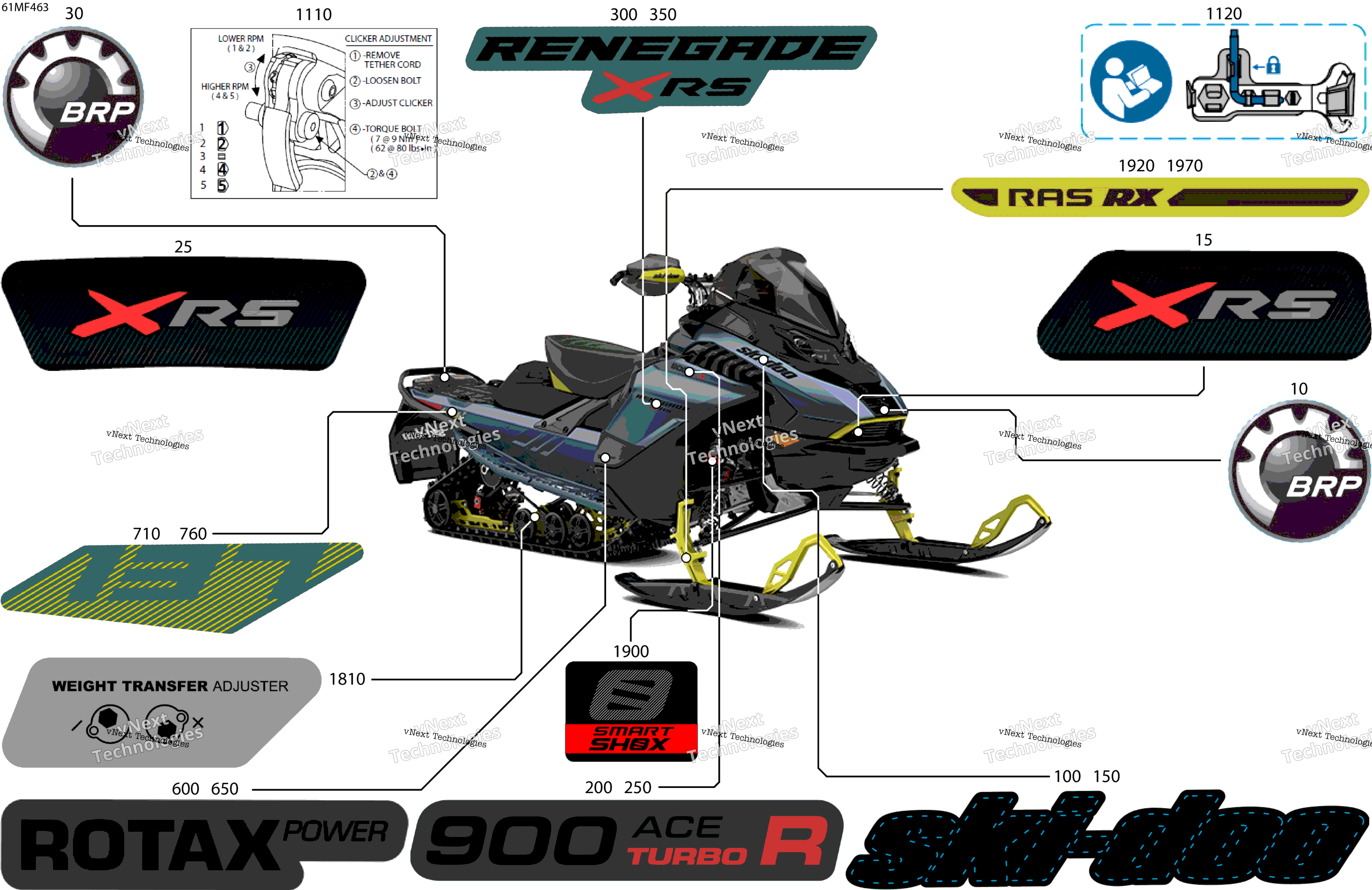2026 RENEGADE - X-RS - 900 ACE TURBO R - DAT2 - Mineral Blue - 15X137X1.5IR Track