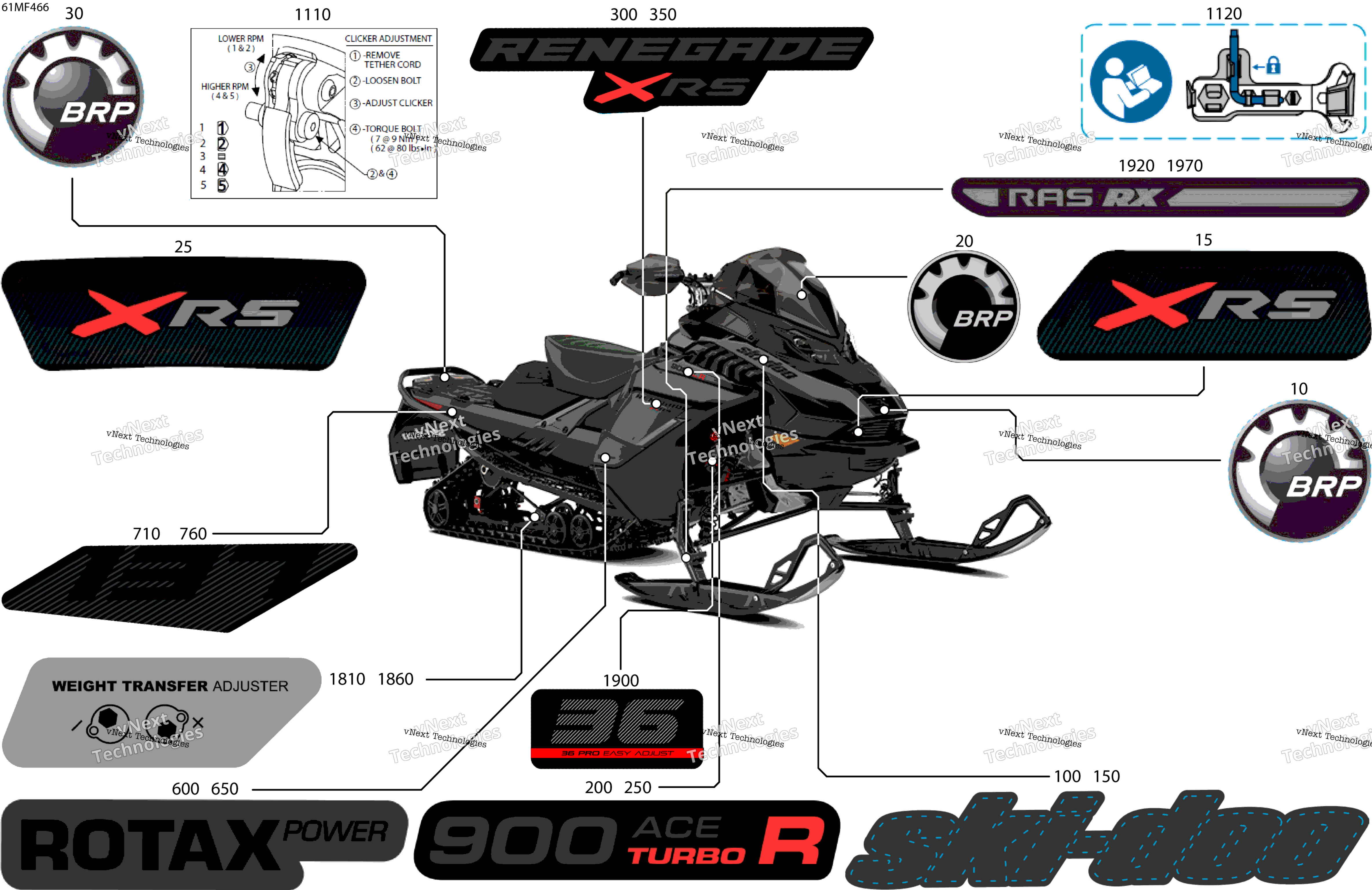 2026 RENEGADE - X-RS - 900 ACE TURBO R - DATG - Deep Black - 15X137X1.25RS Track
