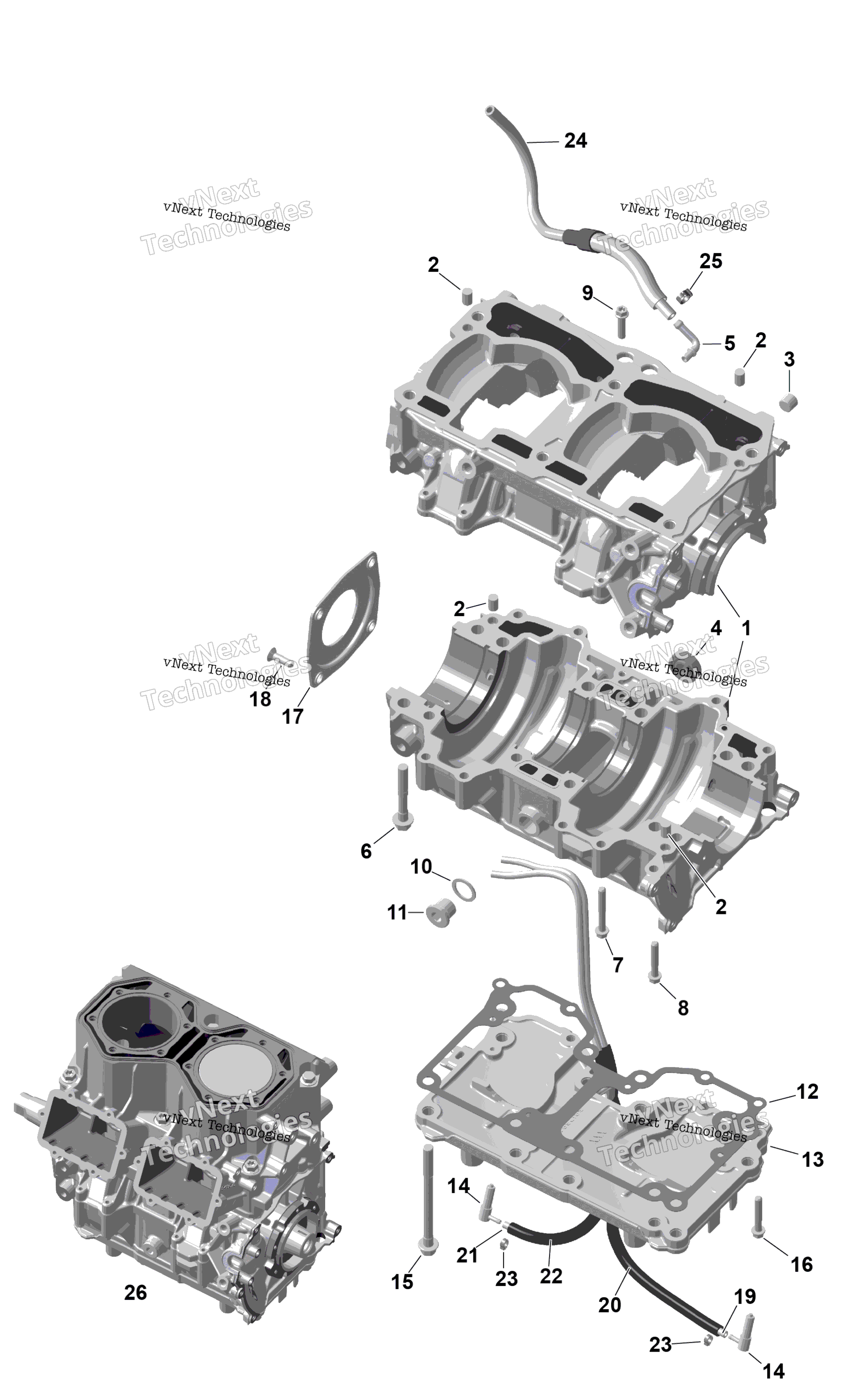 2026 FREERIDE - STD - 850 E-TEC Turbo R - VDTP - Scandi Blue - 15X154X2.5P Track