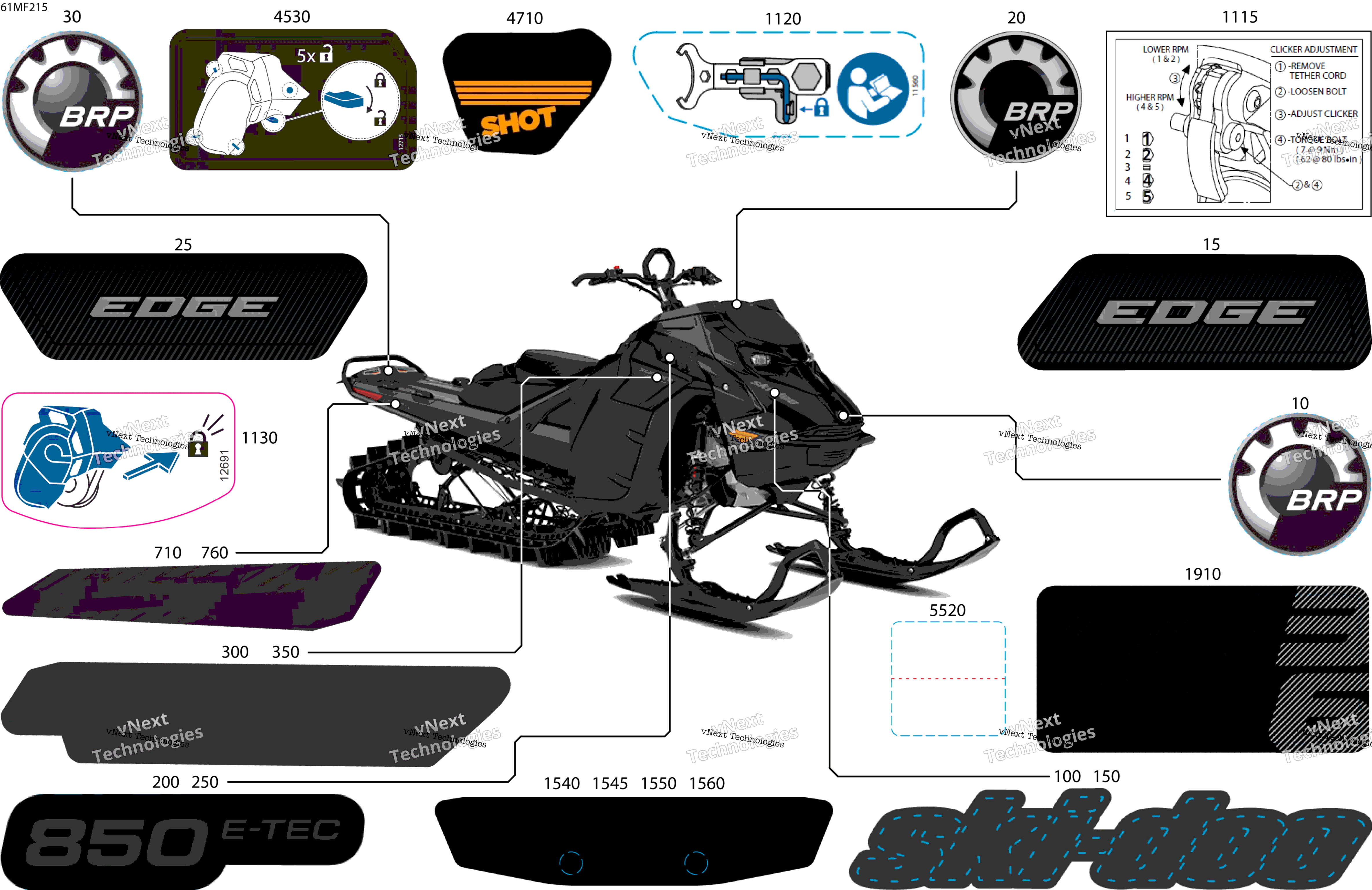 2026 SUMMIT - Adrenaline with Enduro Package - 850 E-TEC - CGTF - Deep Black - 16X154X3P4F Track