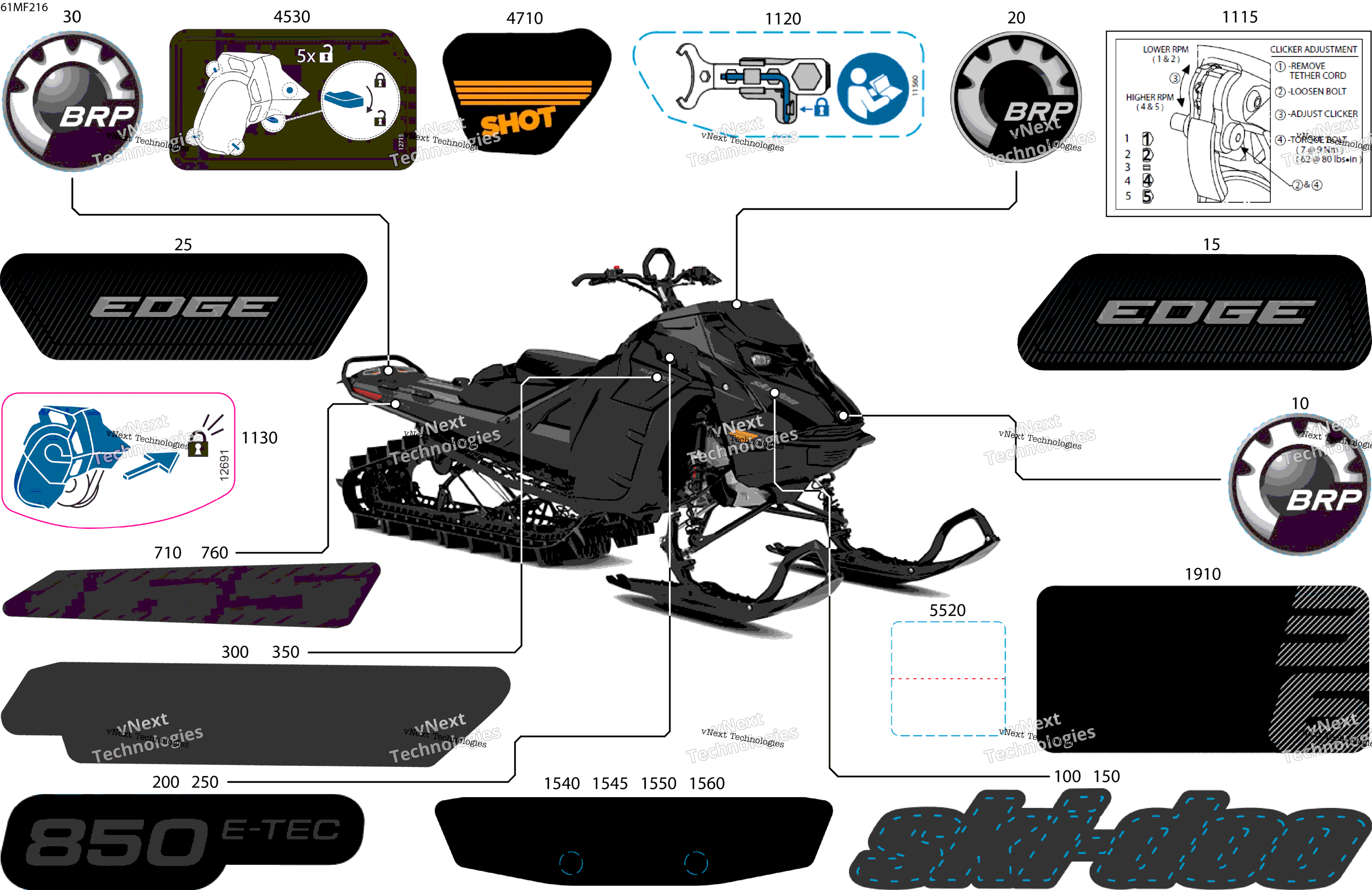 2026 SUMMIT - Adrenaline with Enduro Package - 850 E-TEC - CHTA - Deep Black - 16X165X3P4F Track