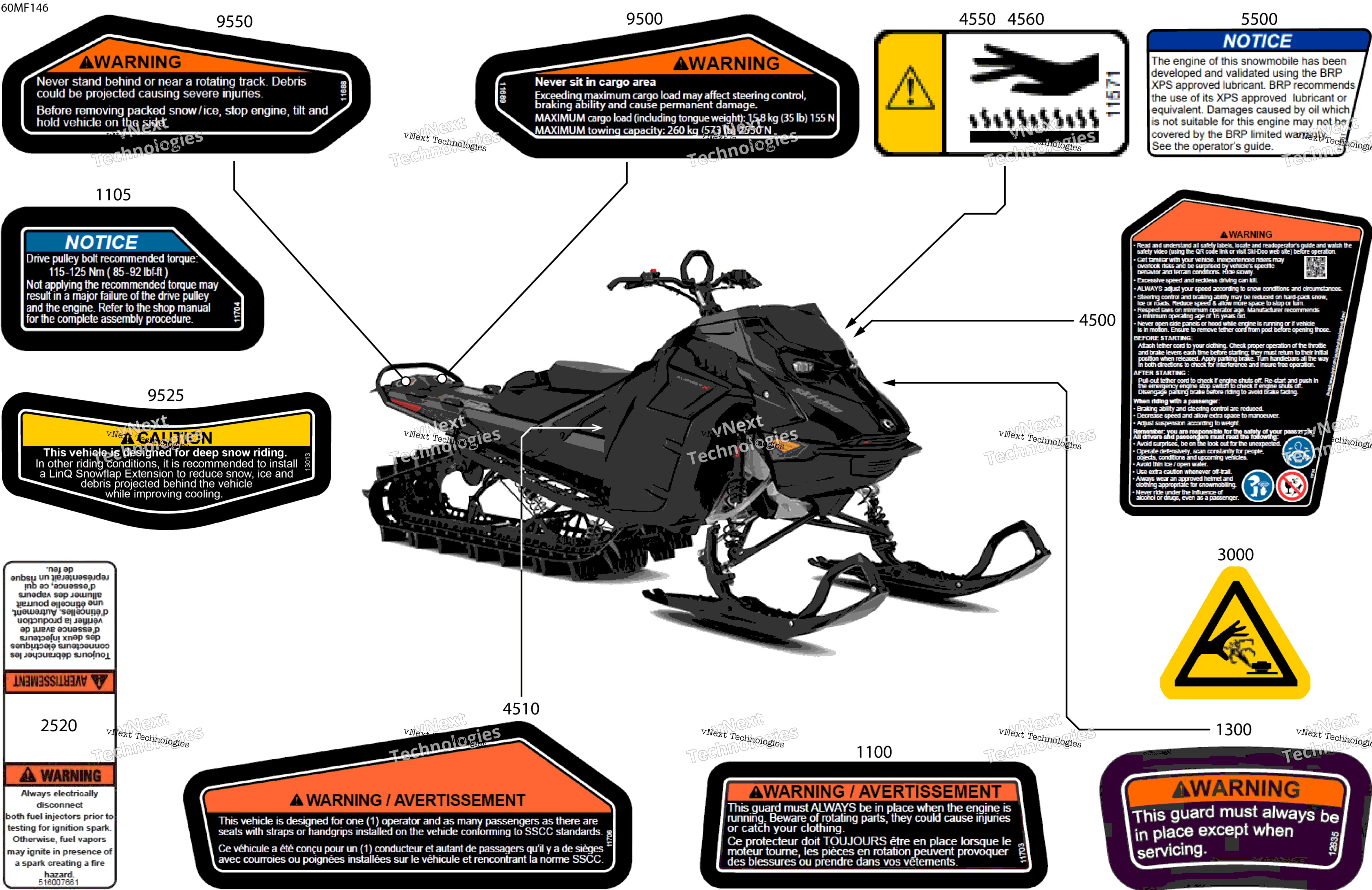 2026 SUMMIT - X - 850 E-TEC - TDTD - Deep Black - 16X165X3P4F Track