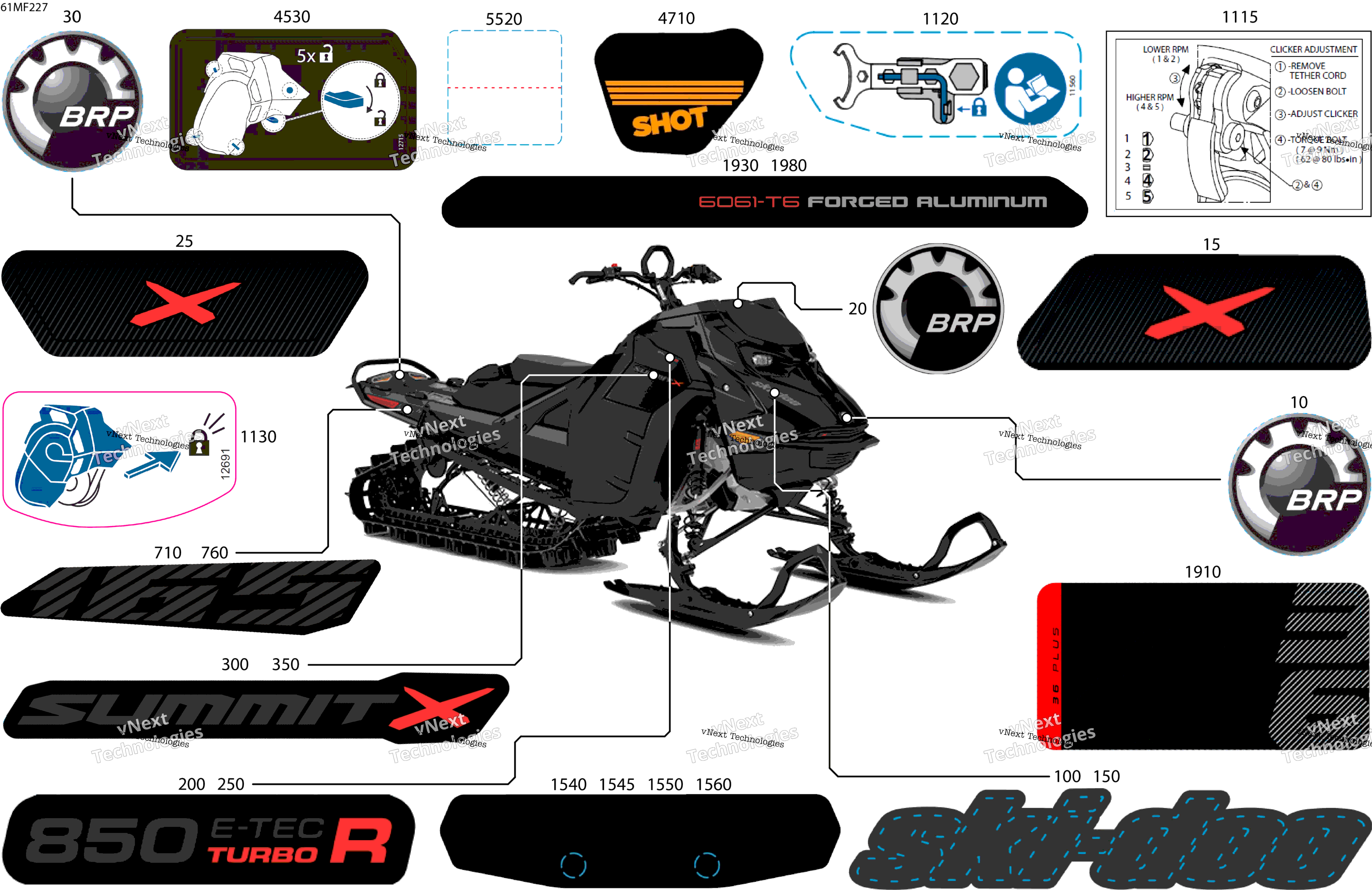 2026 SUMMIT - X - 850 E-TEC Turbo R - TATB - Deep Black - 16X165X3P4F Track