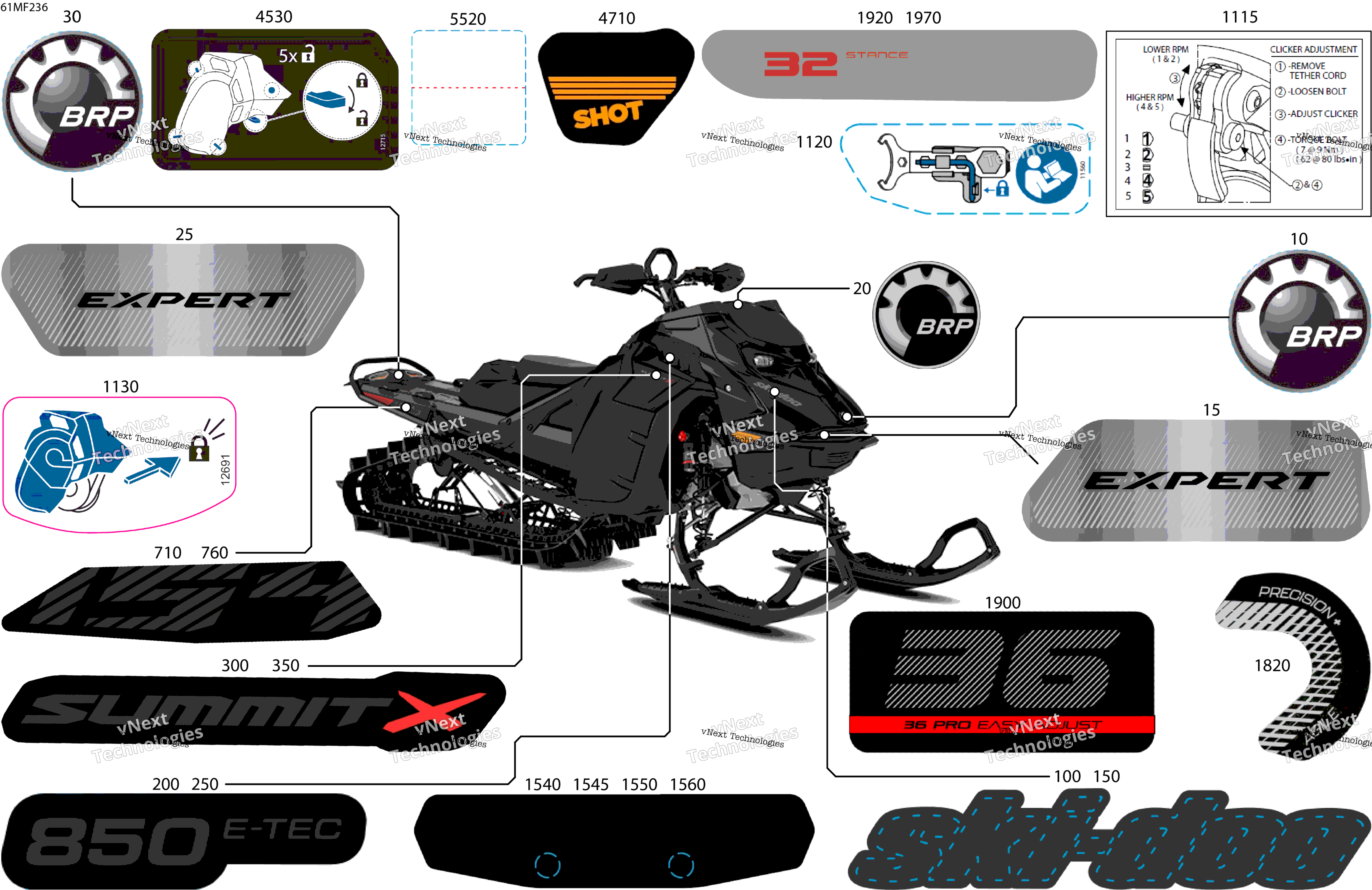 2026 SUMMIT - X with Expert Package - 850 E-TEC - TGTB - Deep Black - 16X154X3P4 Track