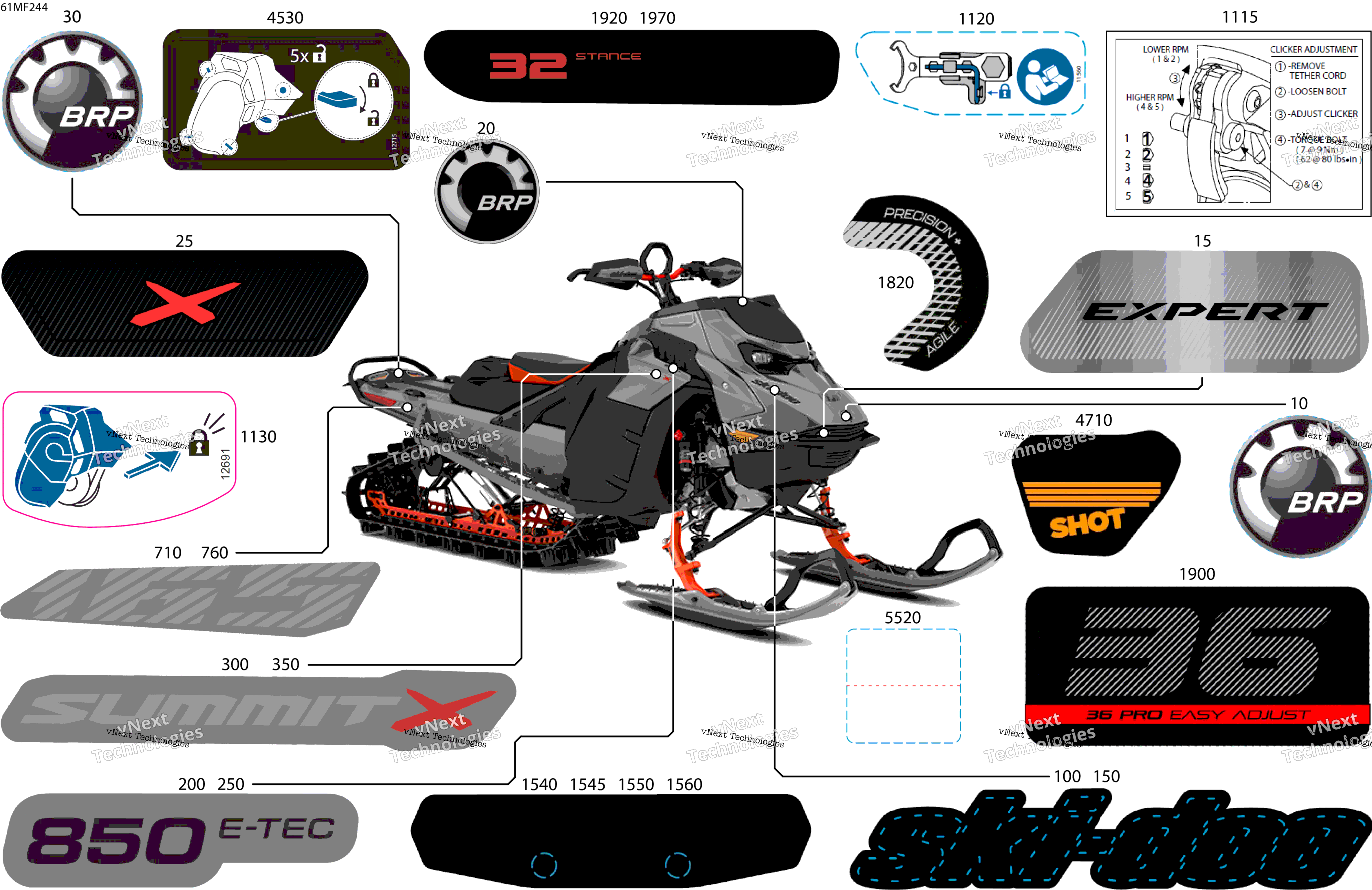 2026 SUMMIT - X with Expert Package - 850 E-TEC - THTD - Monument Gray - 16X165X3P4 Track
