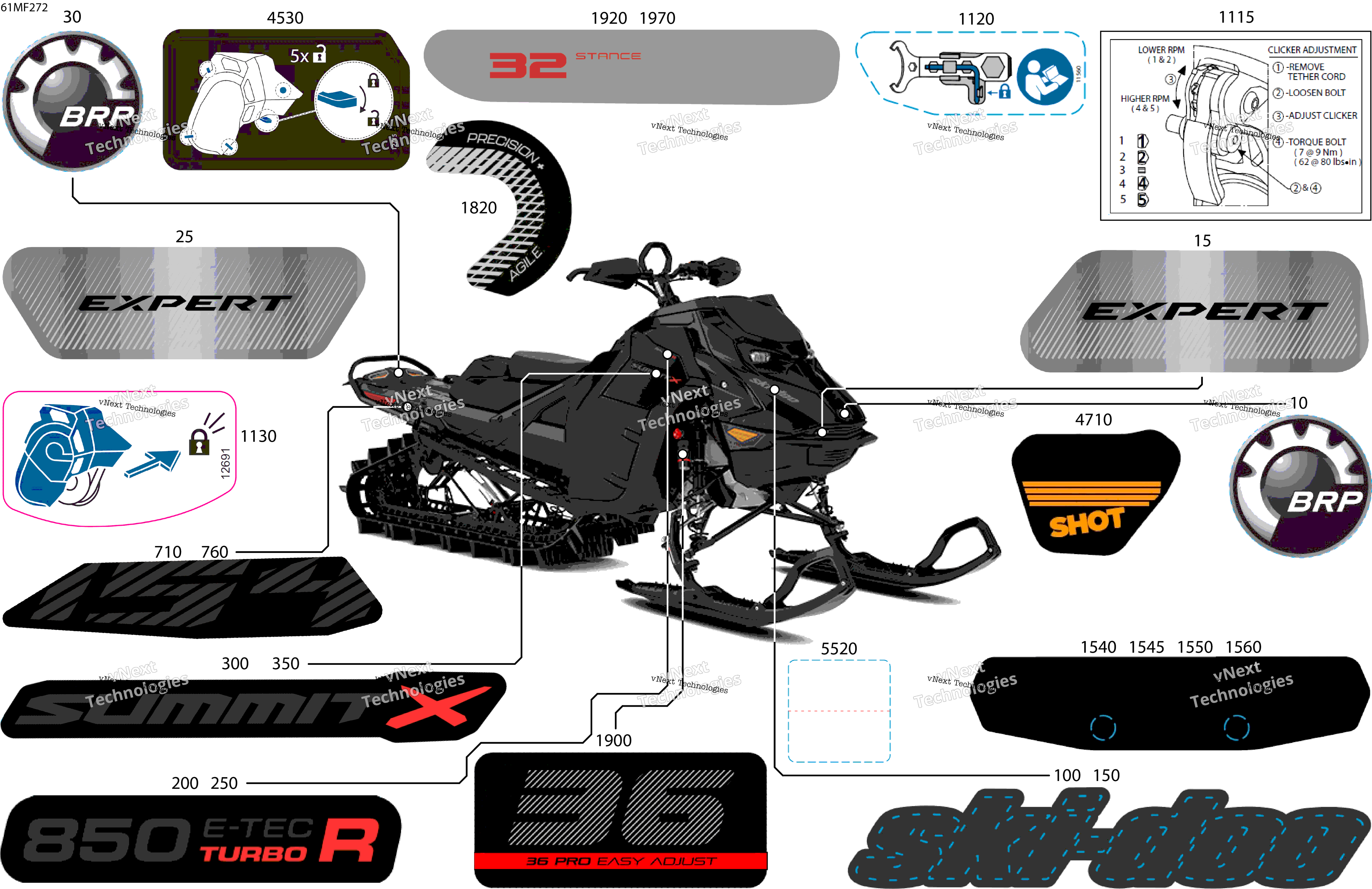 2026 SUMMIT - X with Expert Package - 850 E-TEC Turbo R - TSTA - Deep Black - 16X154X3P4 Track