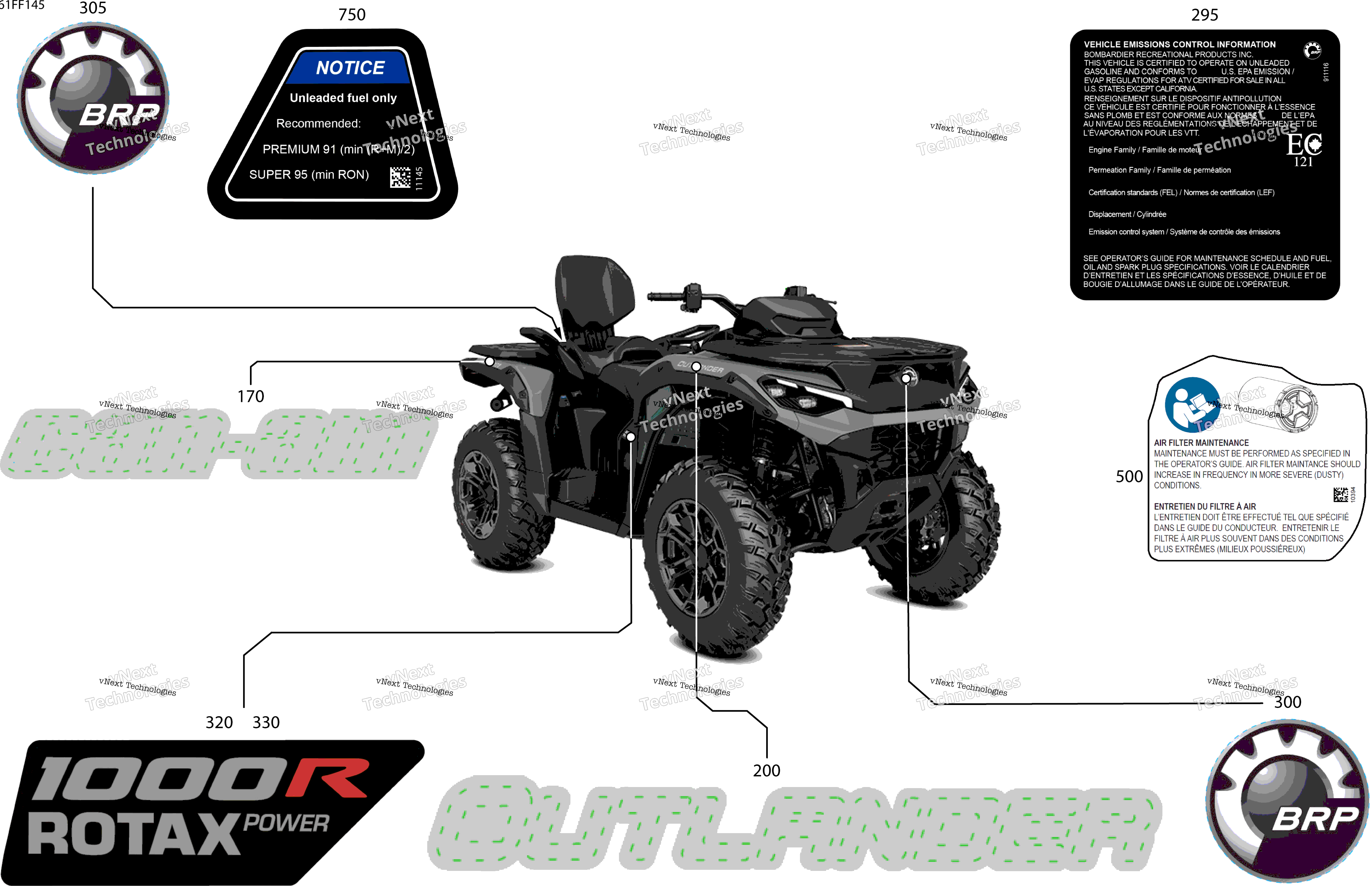 2026 OUT-MAX - 4X4 - DPS - 1000R - 4RTC - Granite Grey