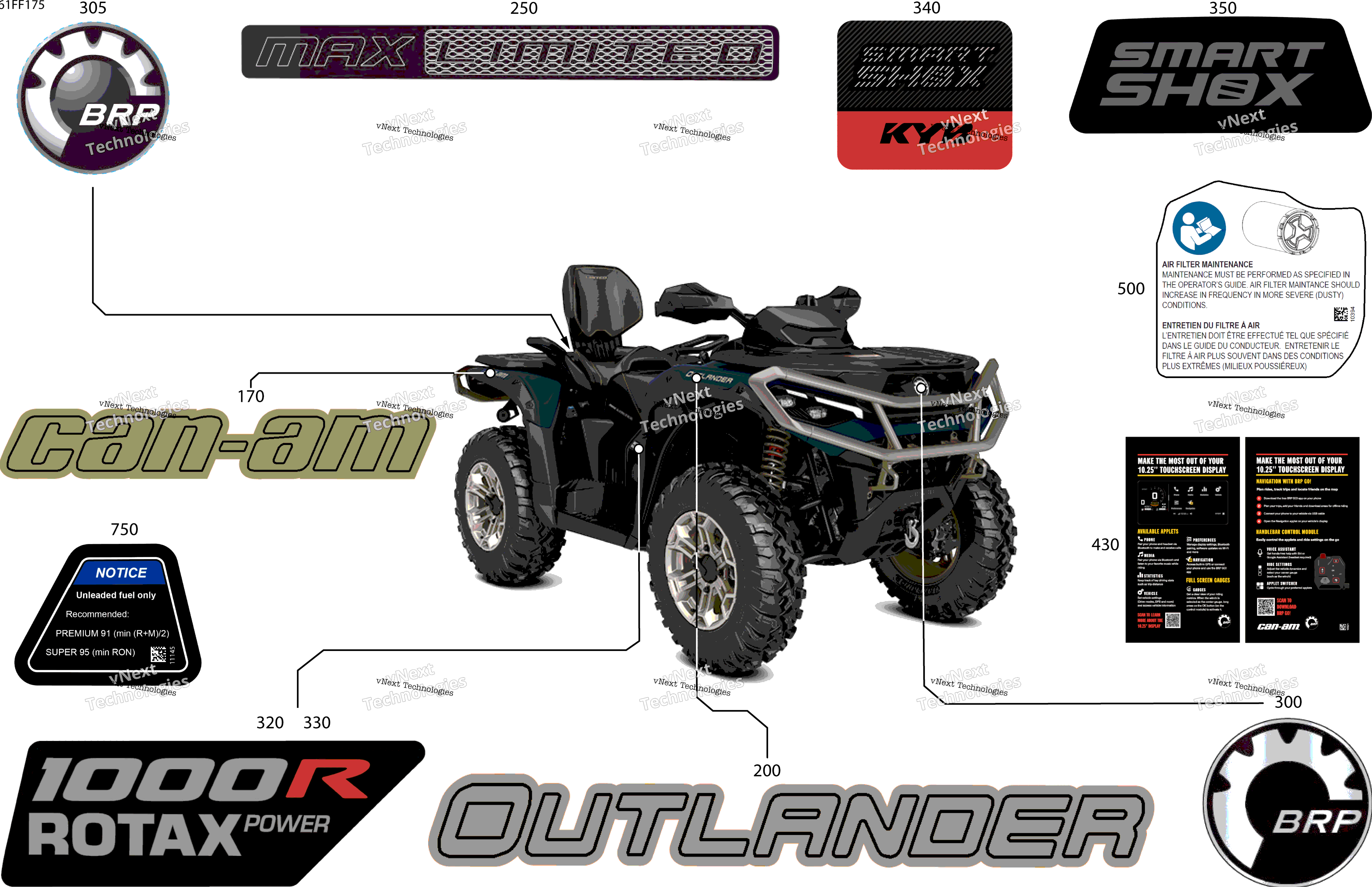 2026 OUT-MAX - 4X4 - LTD - 1000R - 4WTH - CALI - Dusty Navy Satin