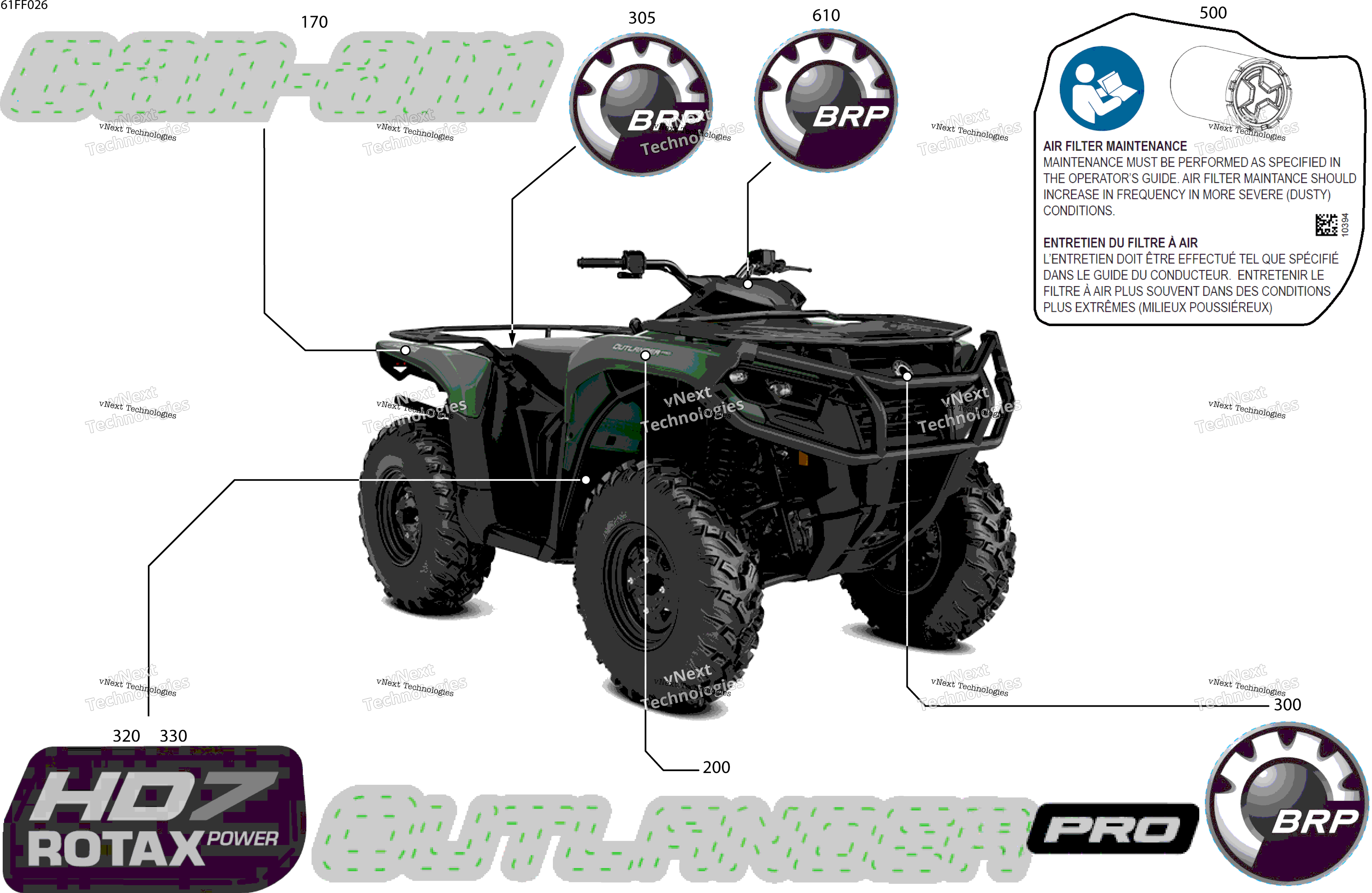 2026 OUTL-PRO - 4X4 - STD - HD7 - 1JTD - CALI - Compass Green