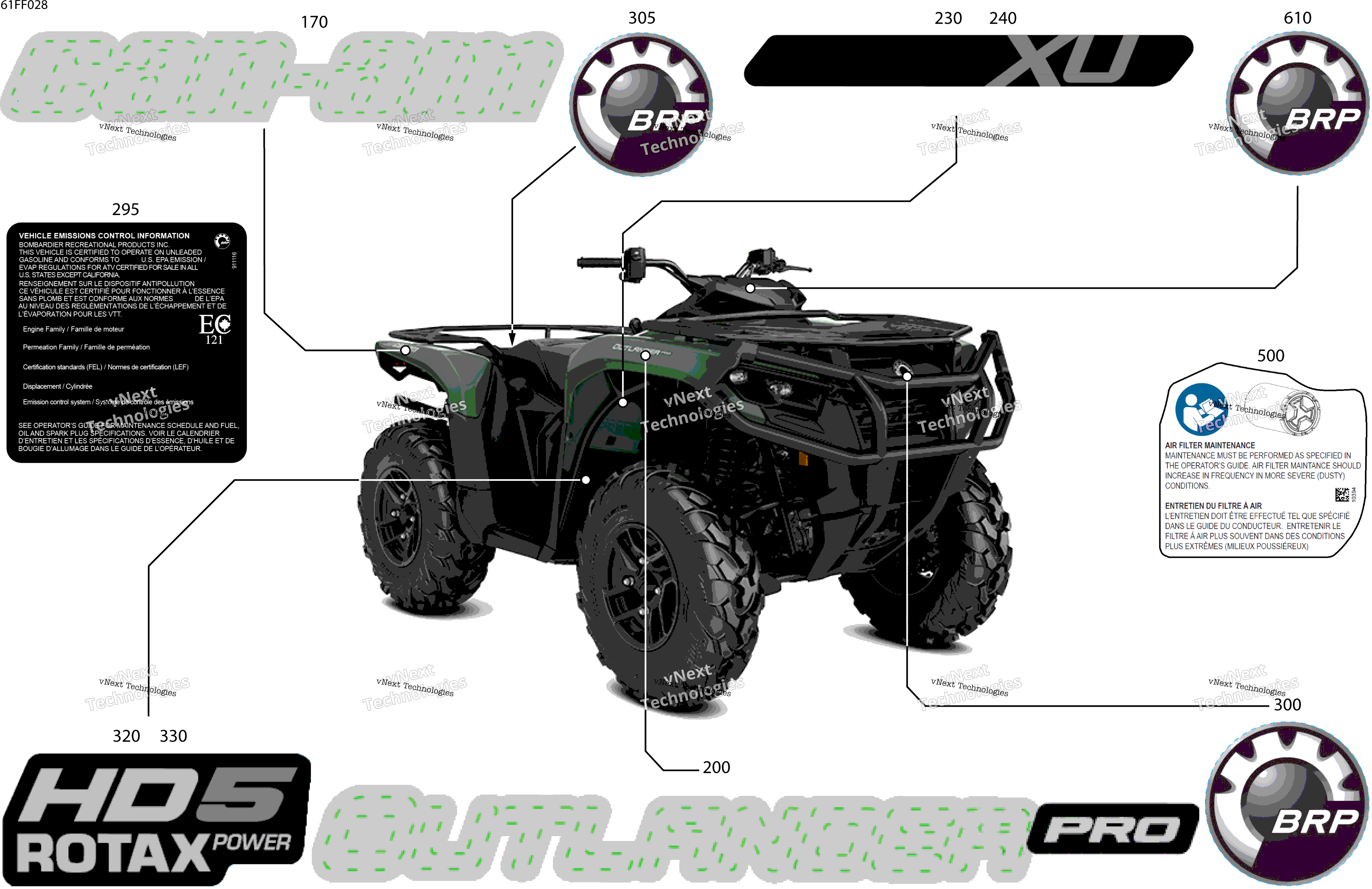 2026 OUTL-PRO - 4X4 - XU - HD5 - 1LTB - Compass Green