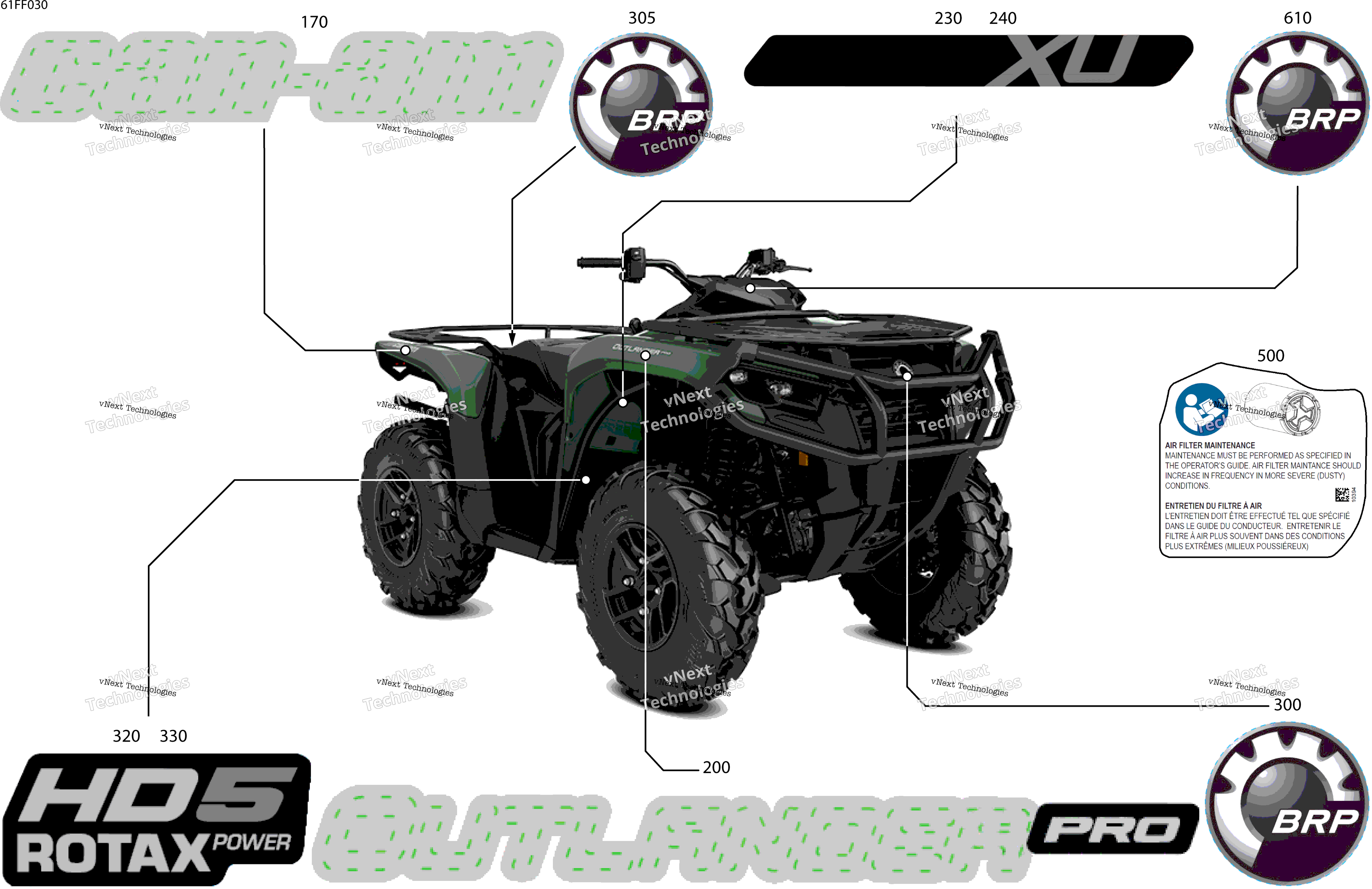 2026 OUTL-PRO - 4X4 - XU - HD5 - 1LTE - CALI - Compass Green