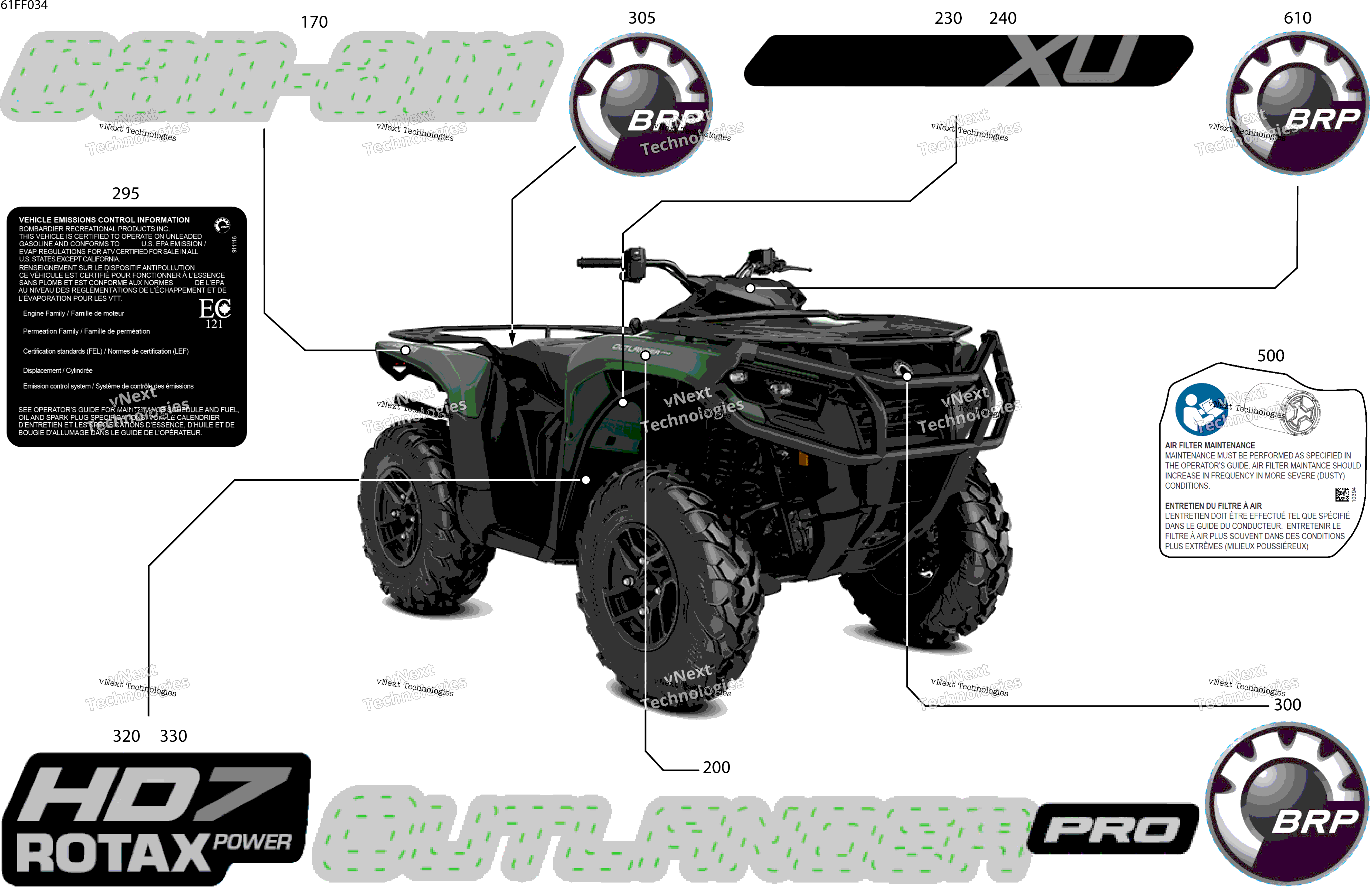 2026 OUTL-PRO - 4X4 - XU - HD7 - 1MTB - Compass Green