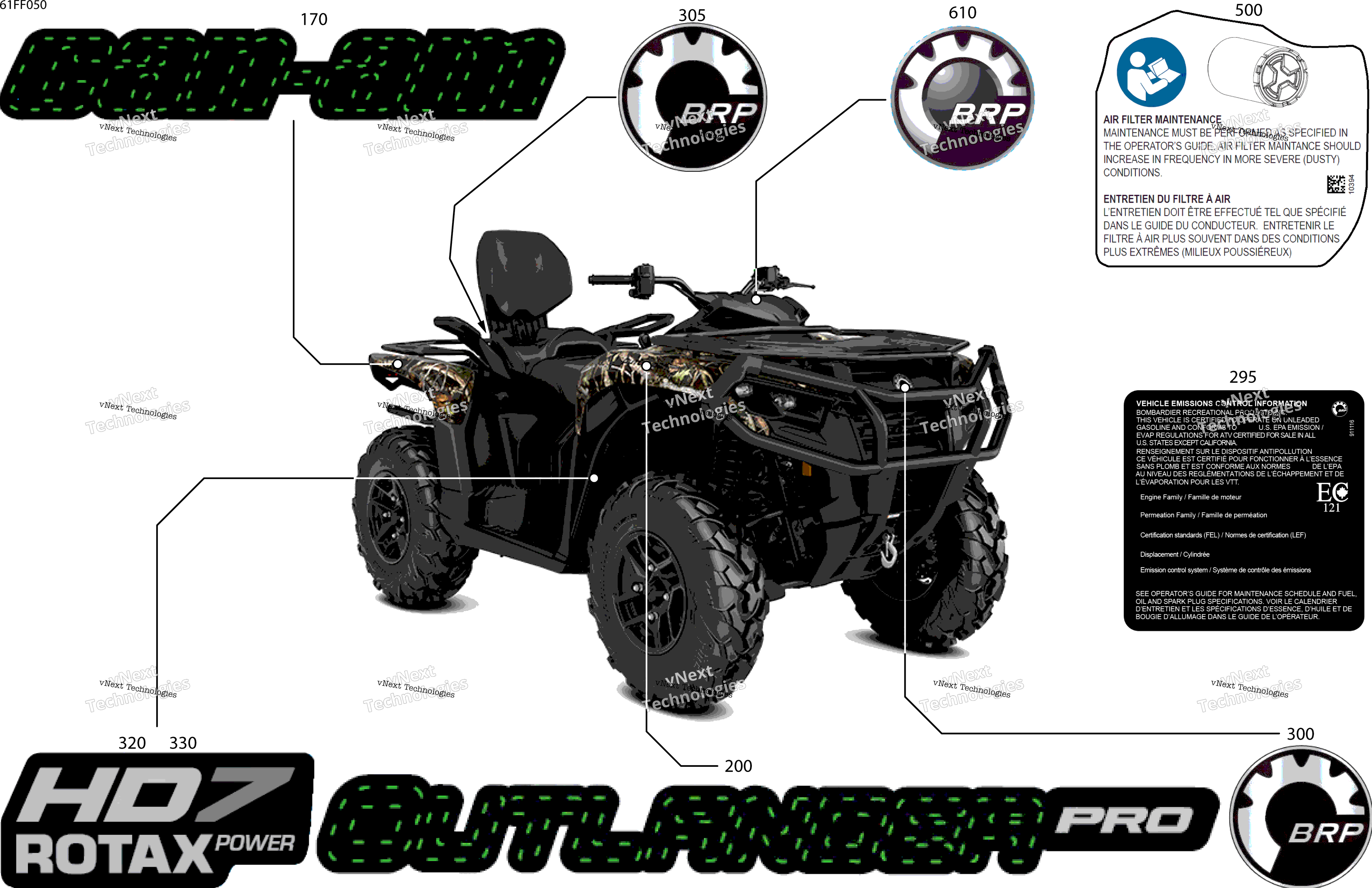 2026 OUTL-PRO-MAX - 4X4 - HUNT - HD7 - 2ATA - Dark Wildland Camo