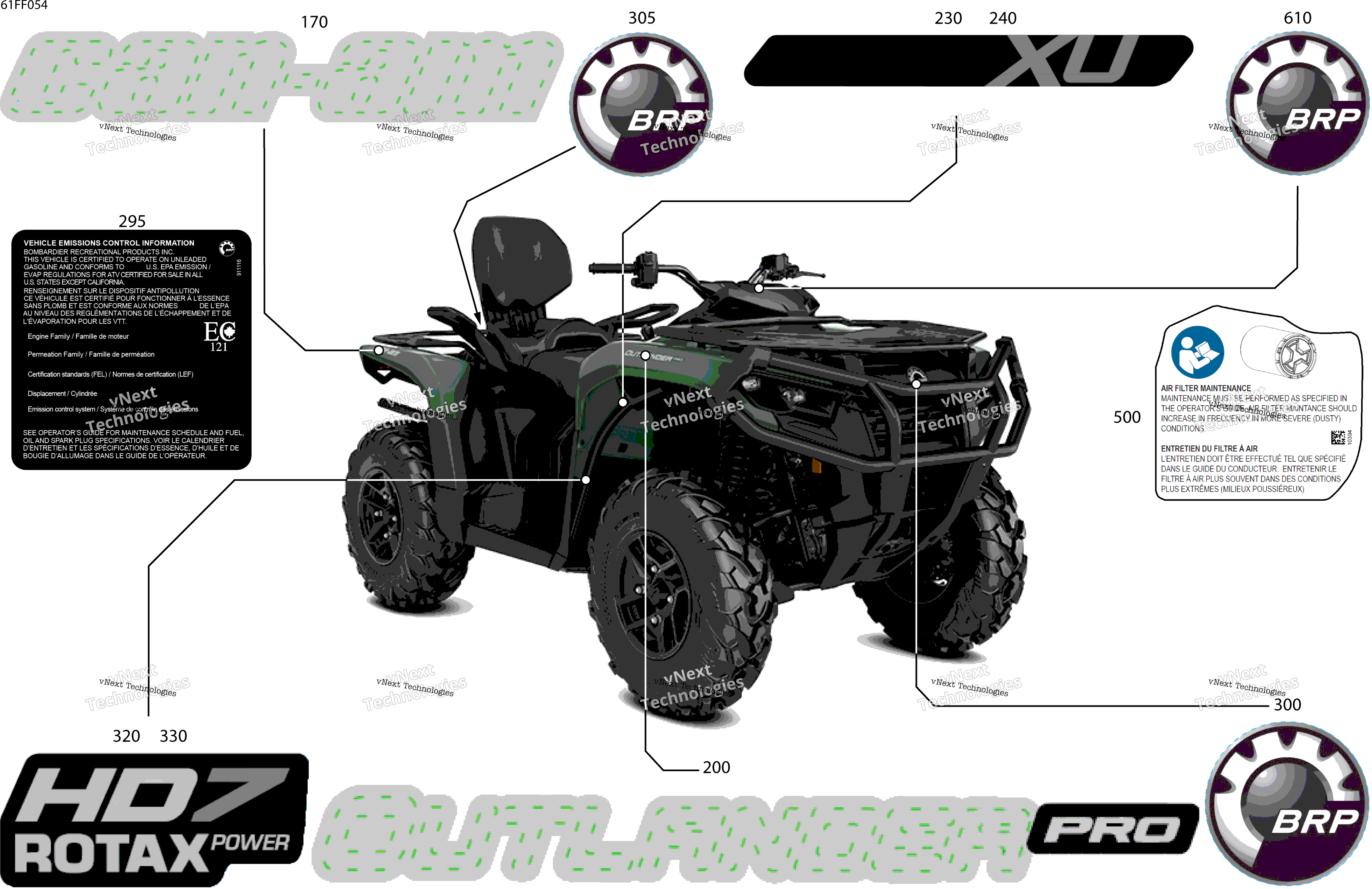 2026 OUTL-PRO-MAX - 4X4 - XU - HD7 - 2BTE - Compass Green