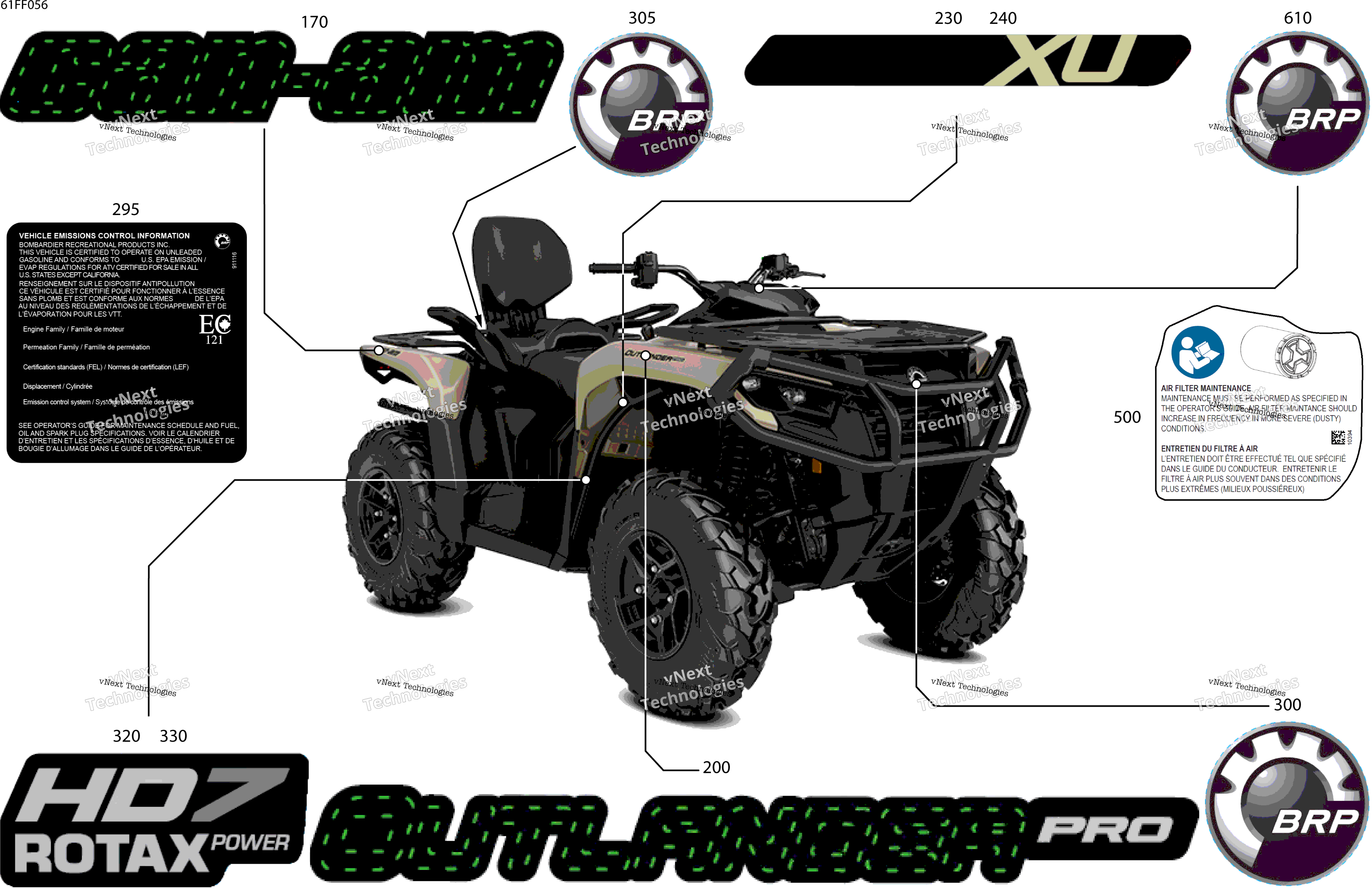 2026 OUTL-PRO-MAX - 4X4 - XU - HD7 - 2BTG - Northern Lichen