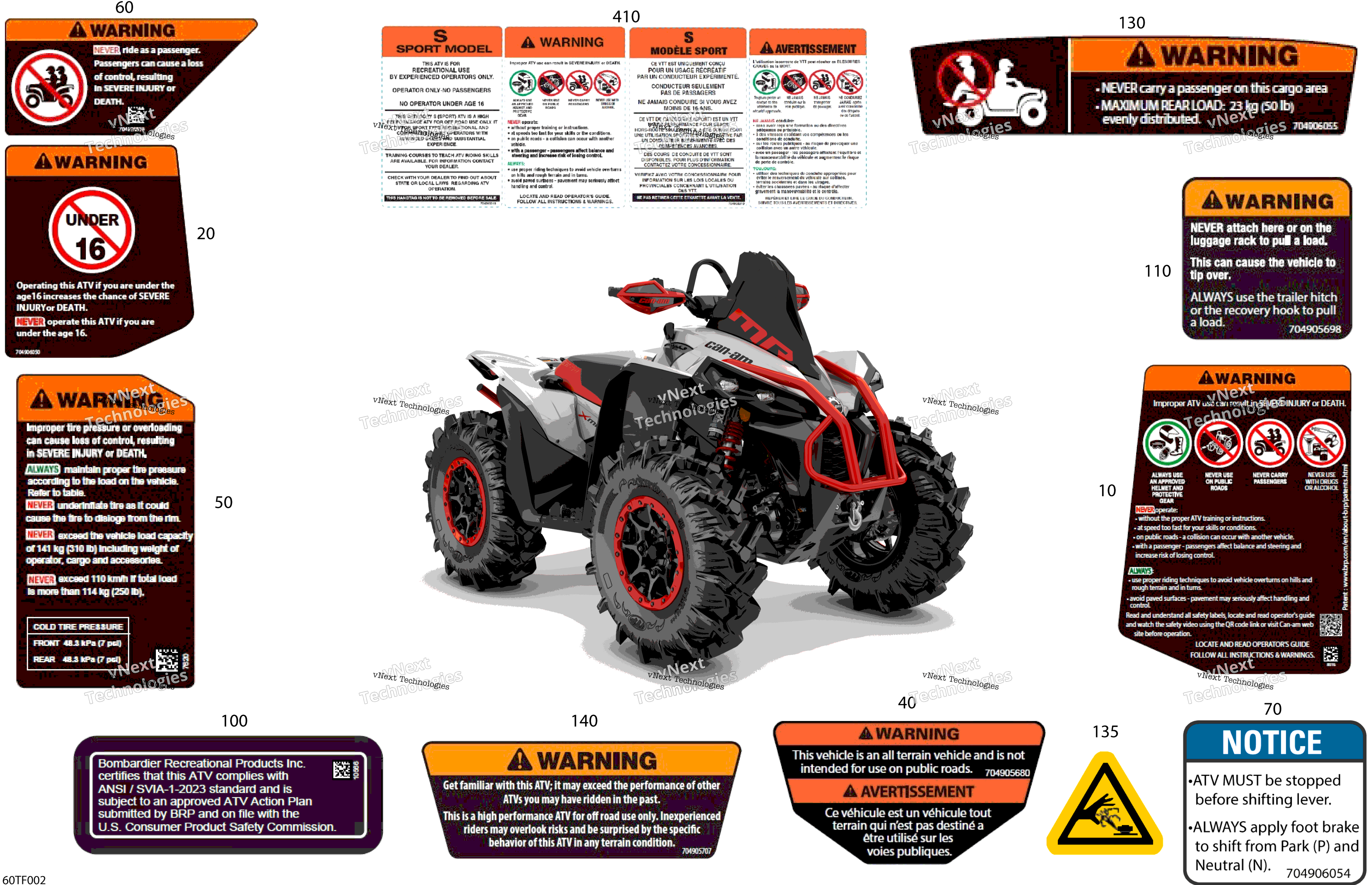 2026 RENEGADE - 4X4 - XMR - 1000R EFI - 5UTA - Hyper Silver