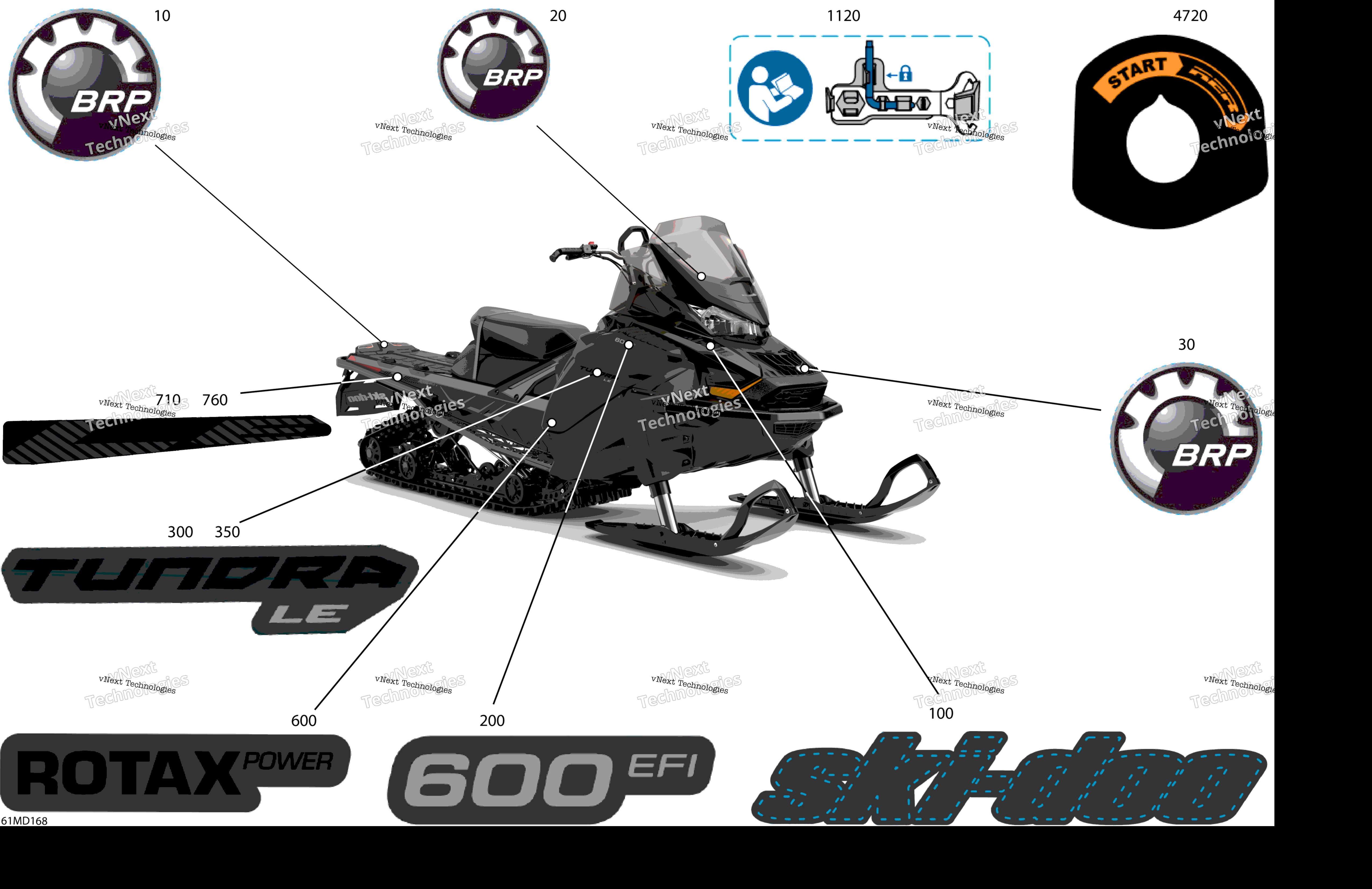 2024 TUNDRA 600 EFI - LE - GDRC - Deep Black - 154X16X1.5CH Track