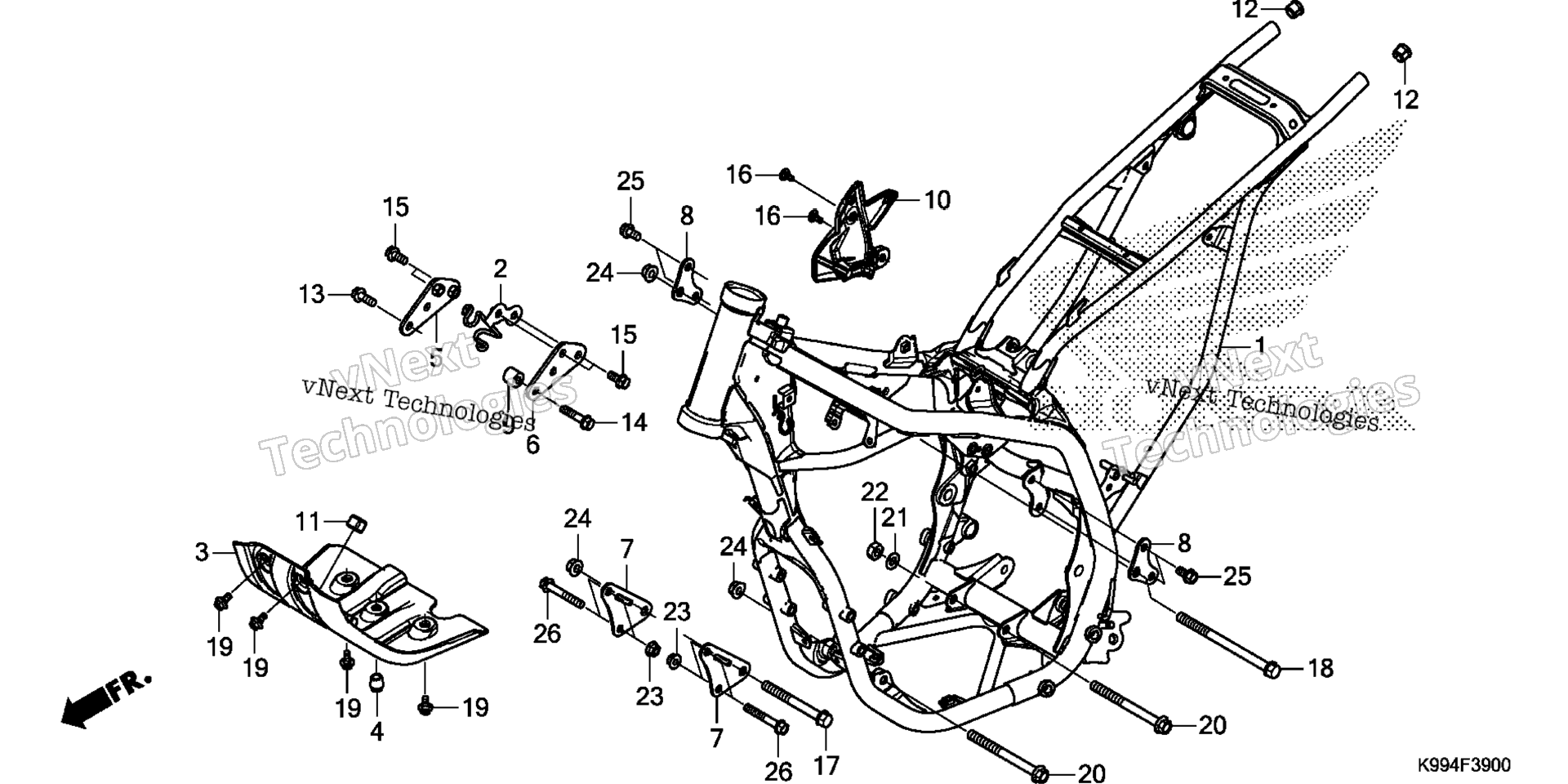 2025 CRF250FA BRA (VIN# 9C2ME134-SR400001~)