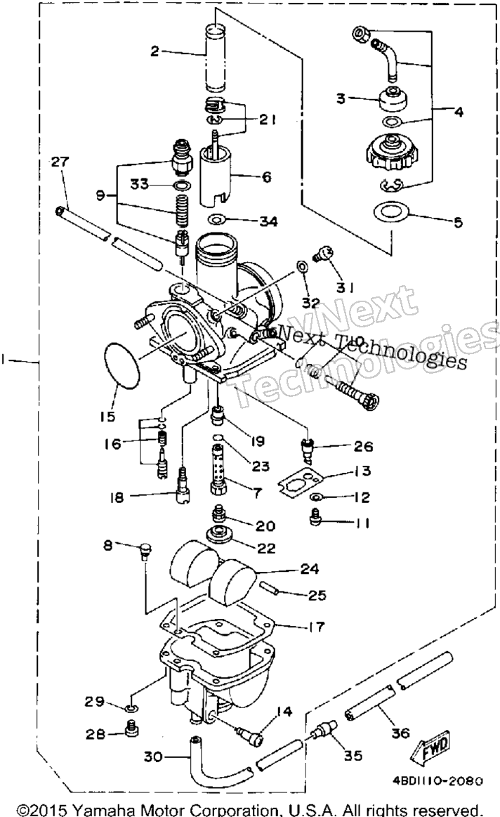 1992 TIMBERWOLF 2WD (YFB250D_MN)