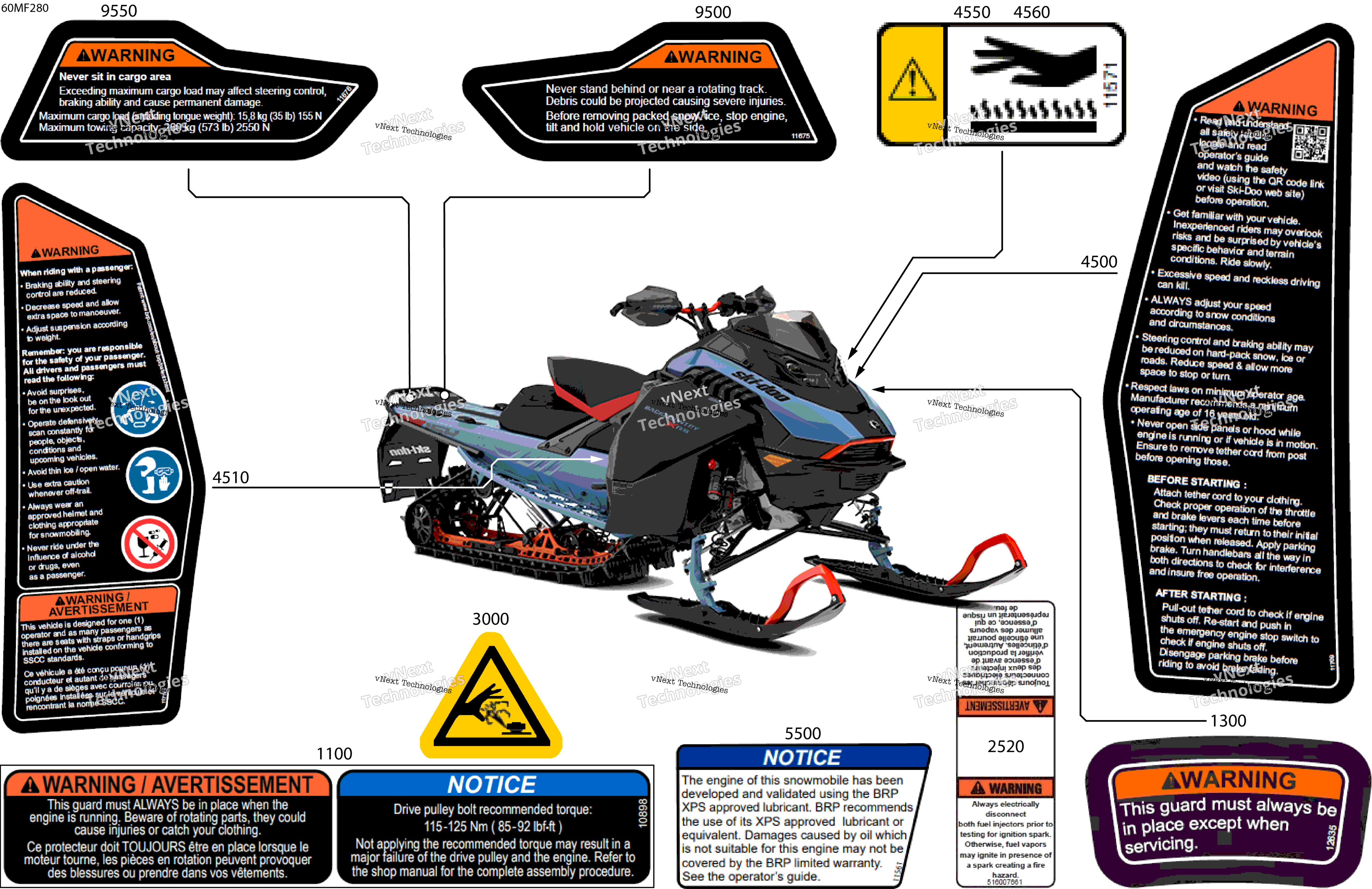2026 BACKCOUNTRY - X-RS - 850 E-TEC - UYTA - Scandi Blue - 16X146X2.0P Track - SHOT starter