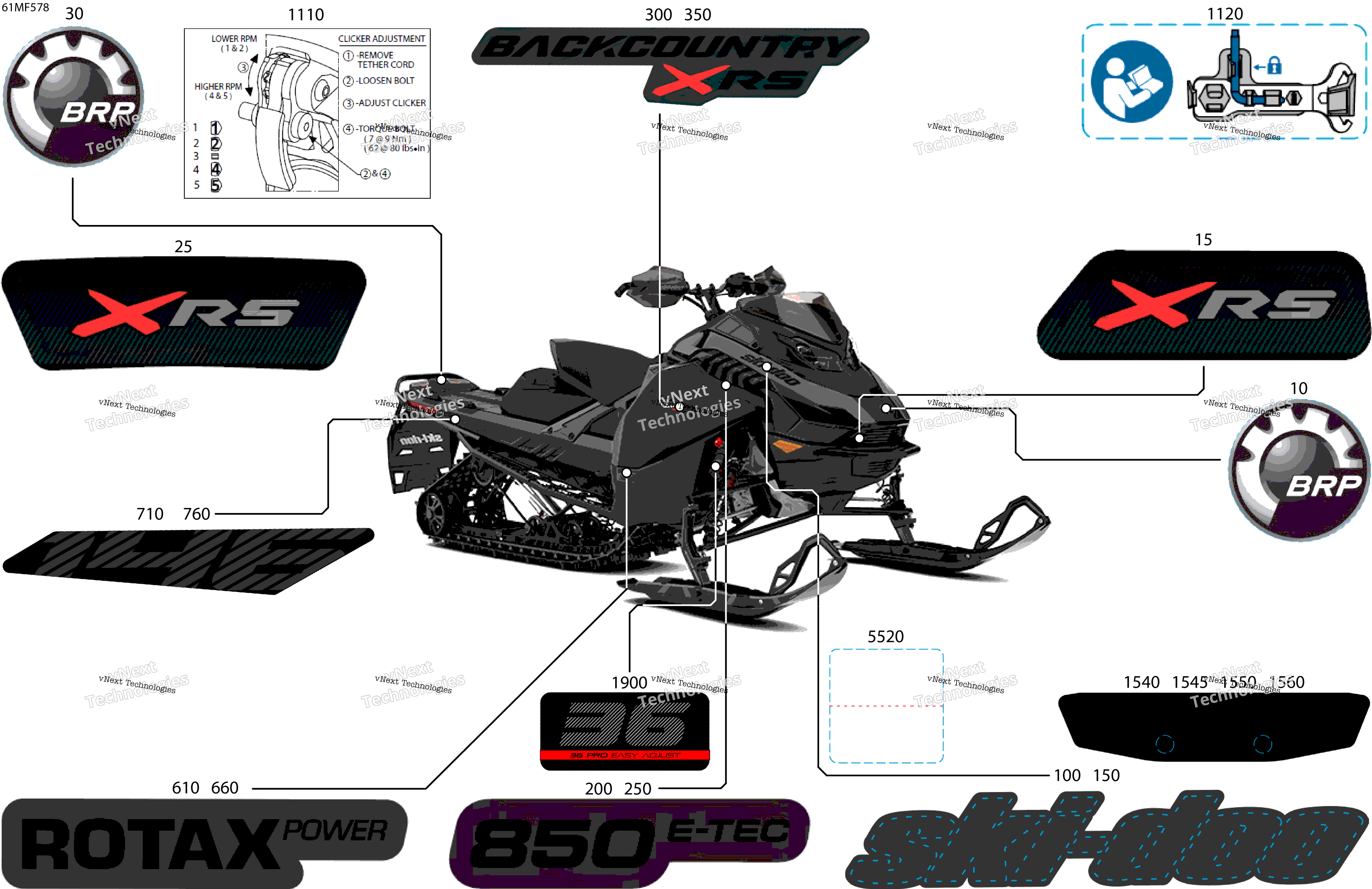 2026 BACKCOUNTRY - X-RS - 850 E-TEC - UYTD - Deep Black - 16X146X2.0P Track - SHOT starter