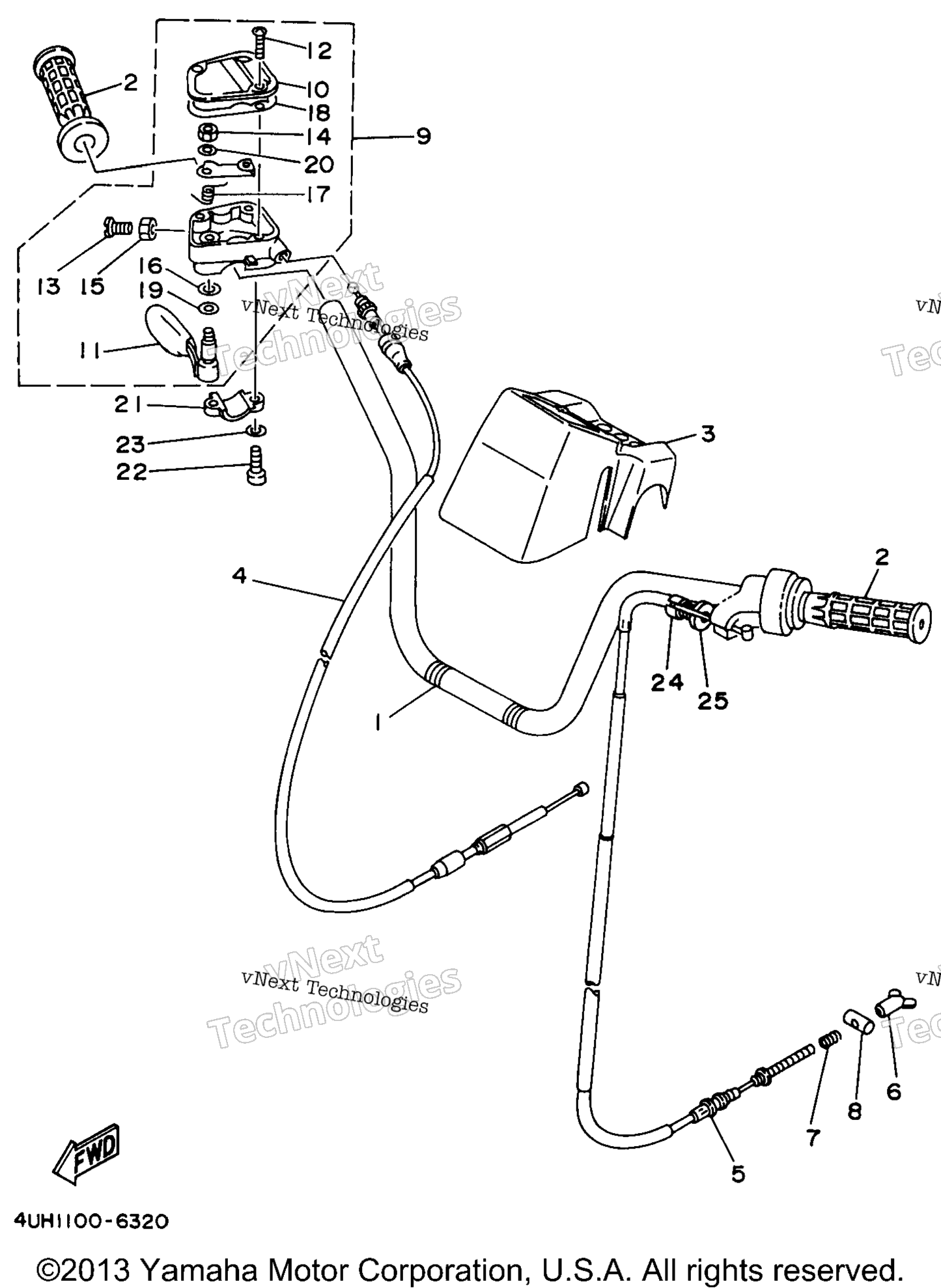 1997 BIG BEAR 2WD (YFM350UJ)