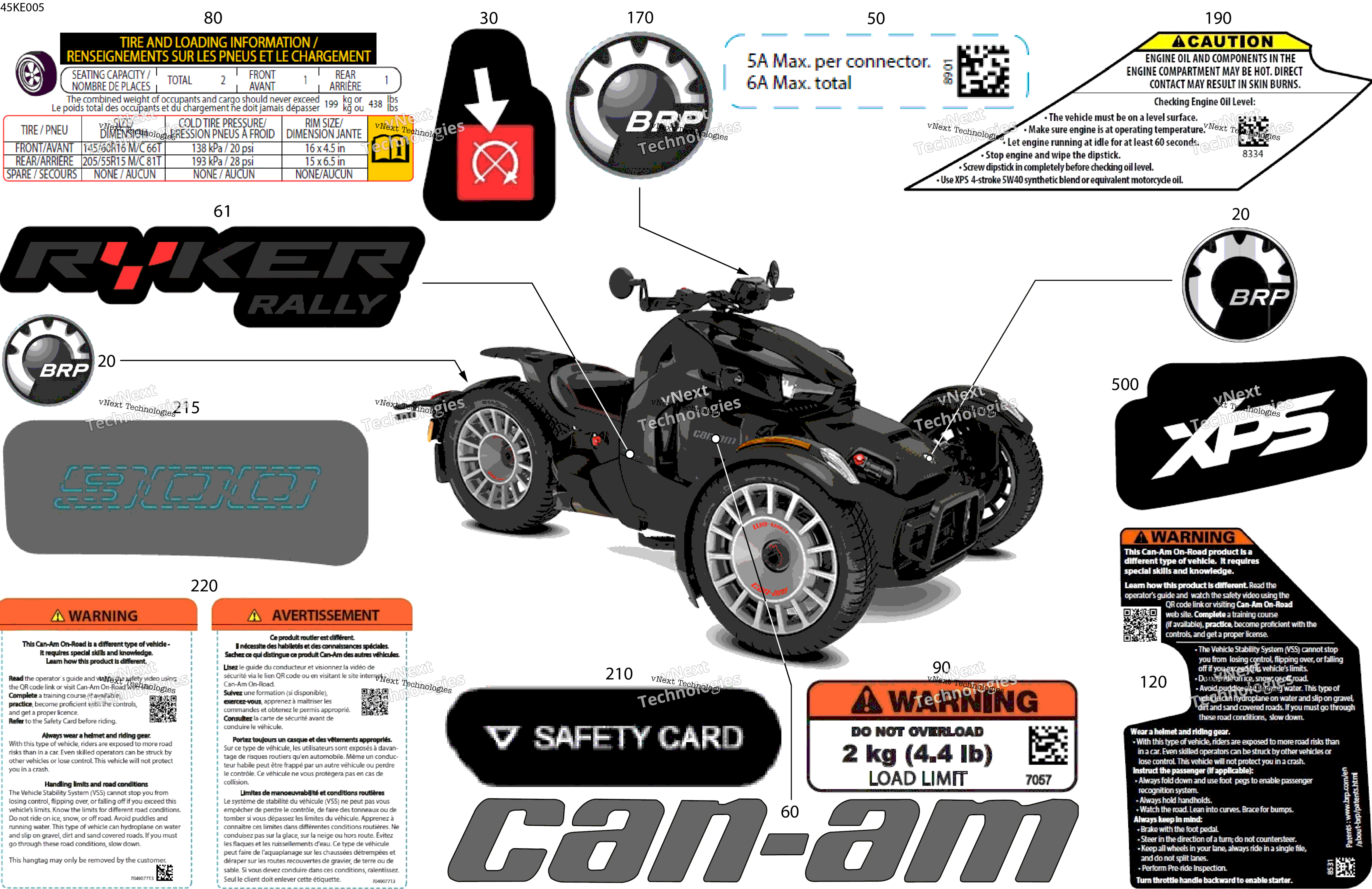 2025 RYKER - RALLY - 900 ACE - F3SA - Deep Black