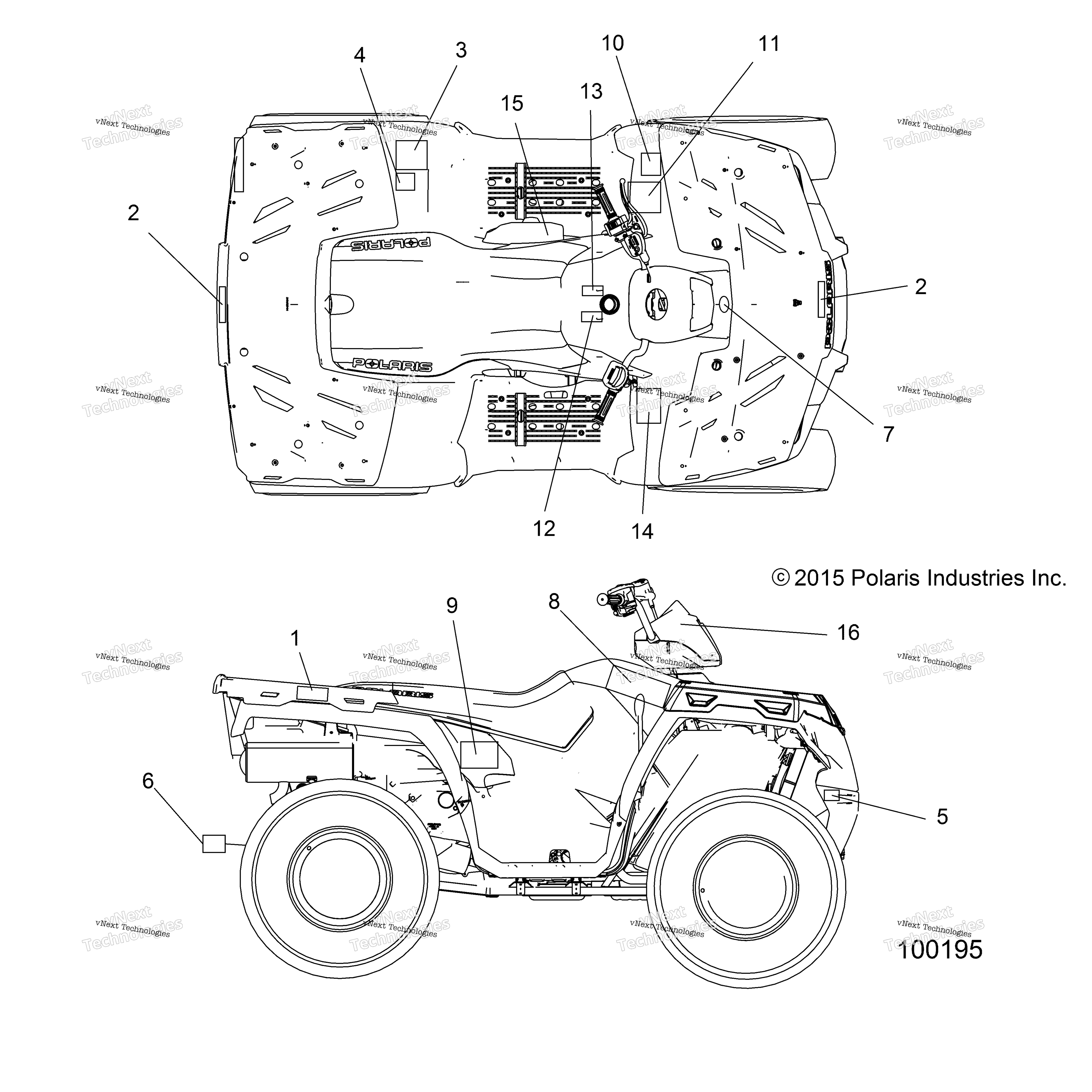 2016 SPORTSMAN 570 EFI HD (A16SEH57A7)