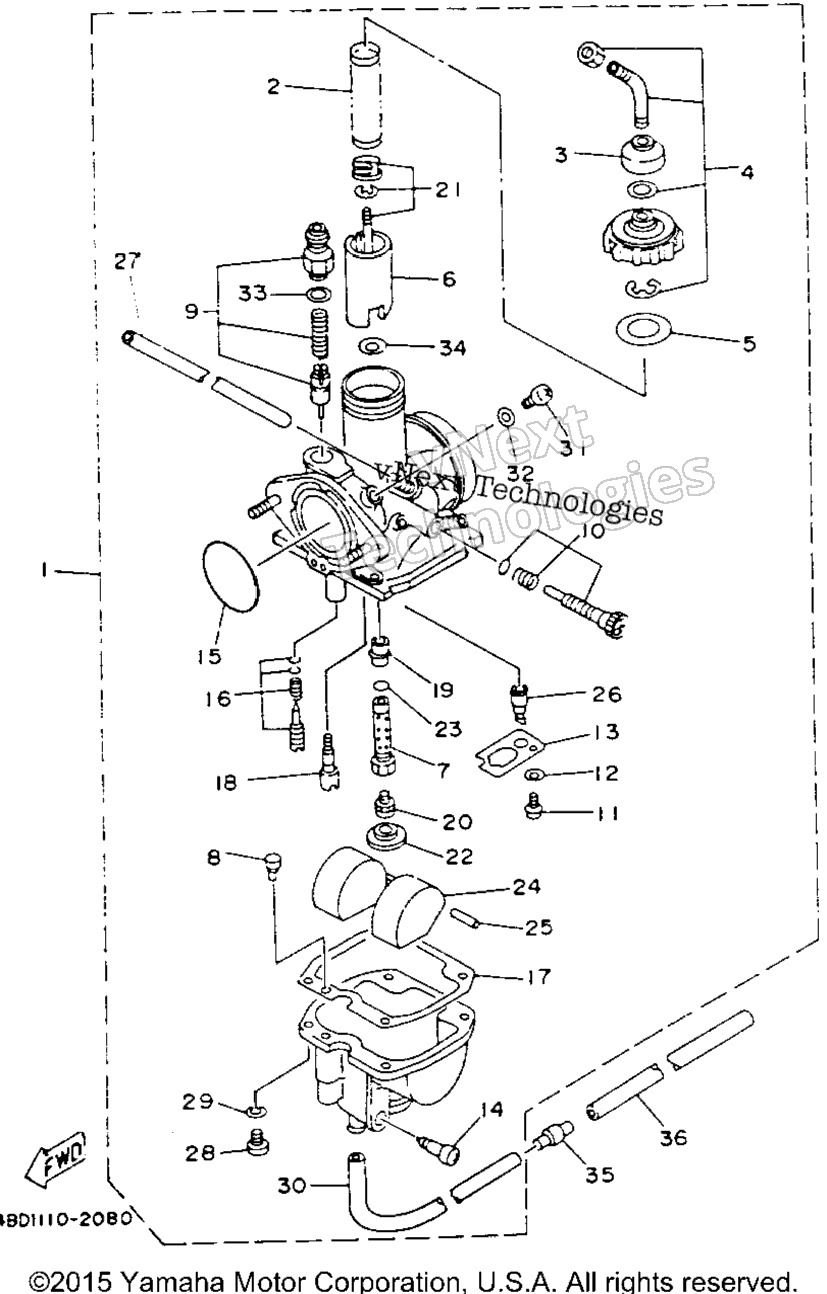 1993 TIMBERWOLF 2WD (YFB250E)