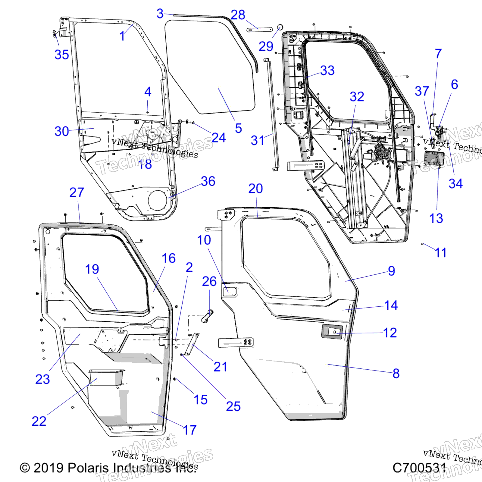 2019 RANGER 1000 CREW NSTR 49/50S FACTORY CHOICE (R19RSU99A/B)