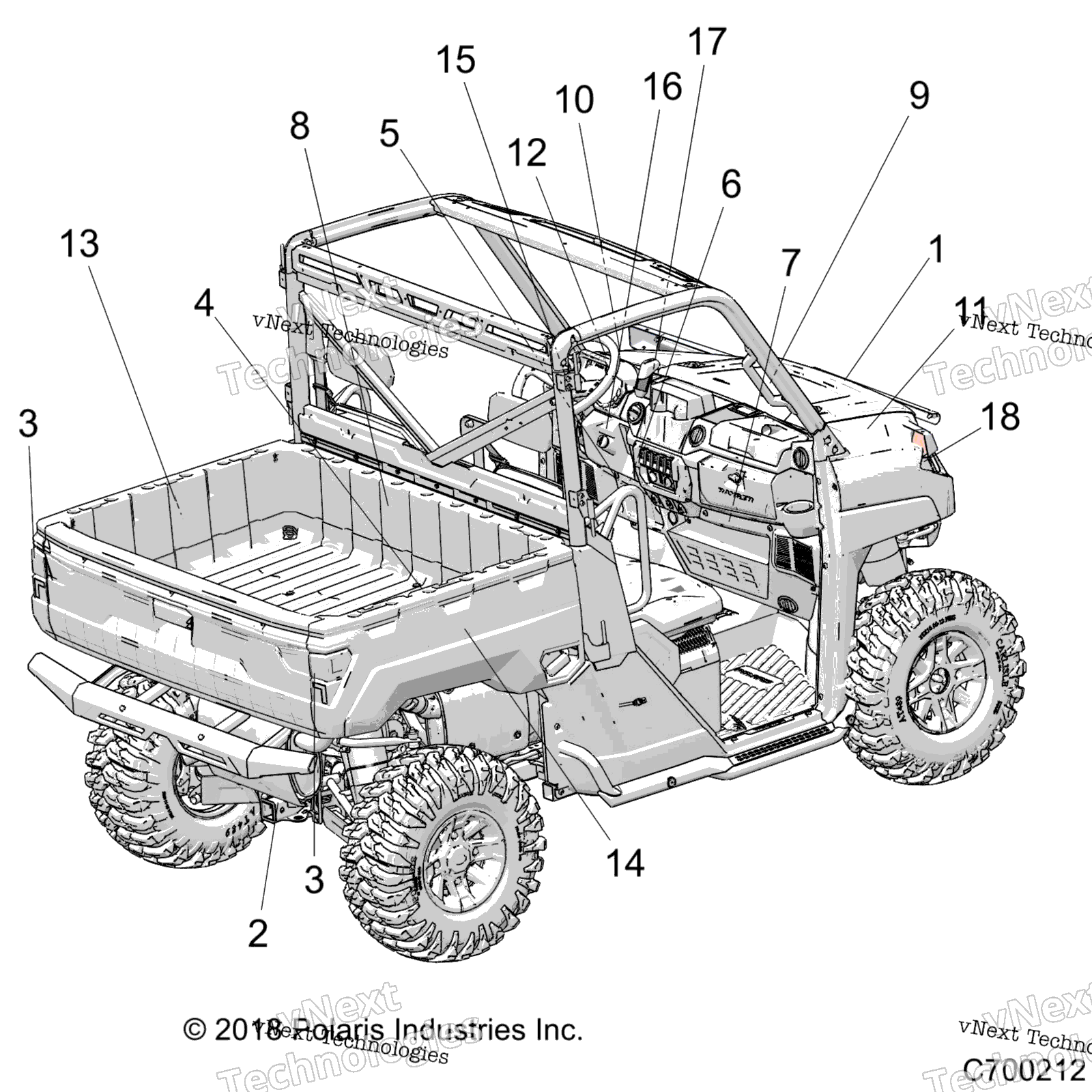 2019 RANGER 570 (R19RMA57B1/B9/L7/EBX)