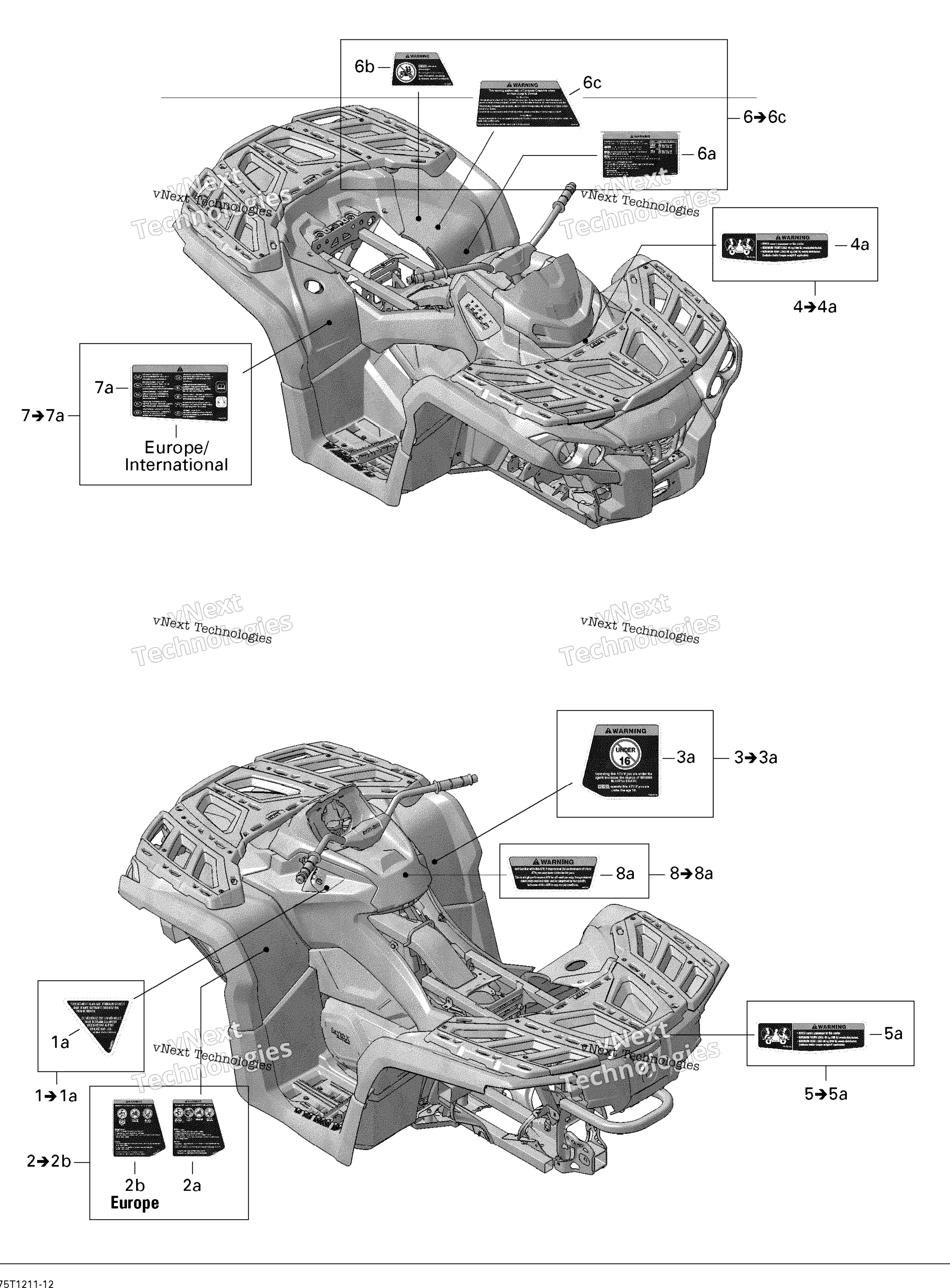 2012 Outlander STD, XT, 1000 EFI