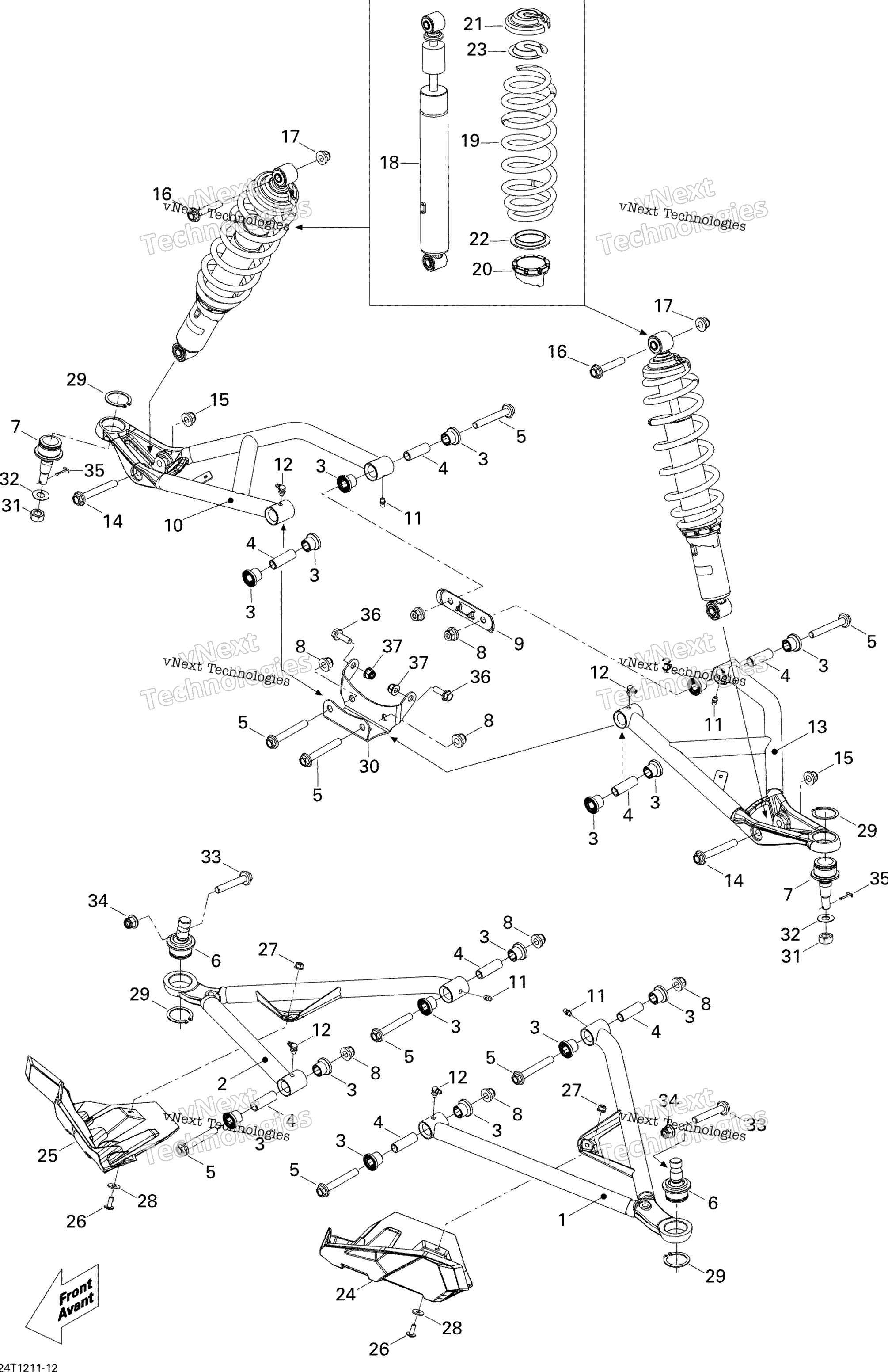2012 Outlander STD, XT, 1000 EFI