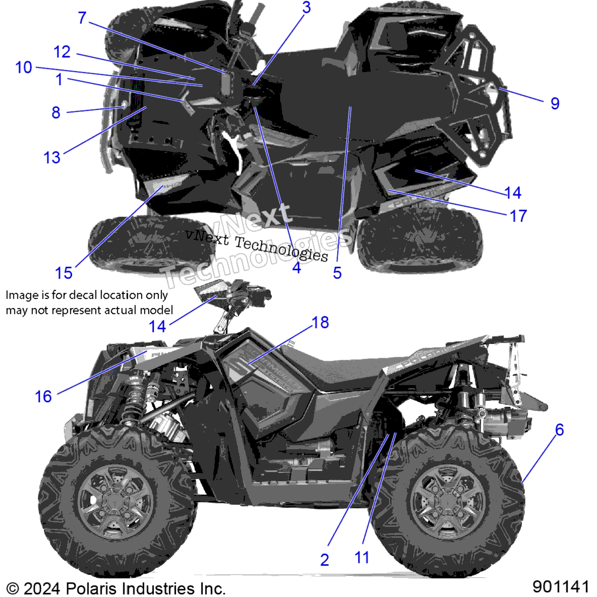 2025 INTL SCRAMBLER 1000 55" EU5 3PC (A25SGE95PT)