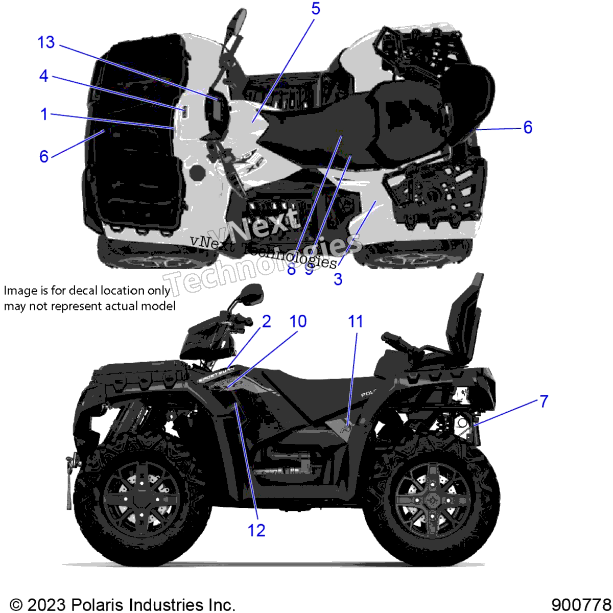 2025 INTL SPORTSMAN TOURING XP 1000 EU5 3PC (A25SYE95PL)