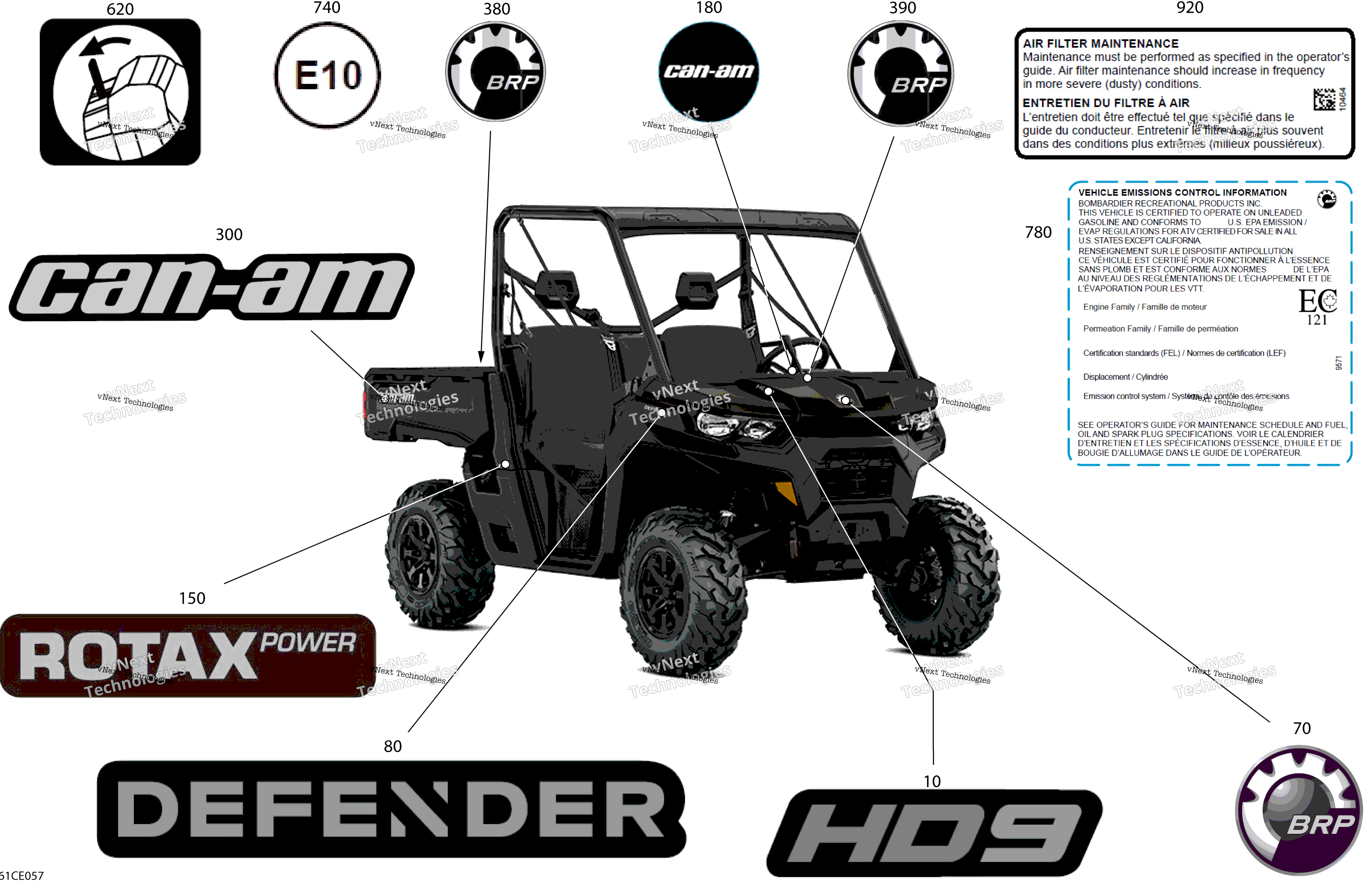 2025 Defender Max - HD9 - DPS - 8RSF - Stealth Black - 62" Width