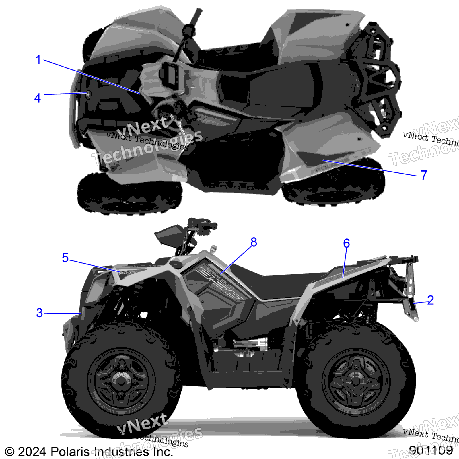 2025 SCRAMBLER 850 48" (A25SVA85A4)