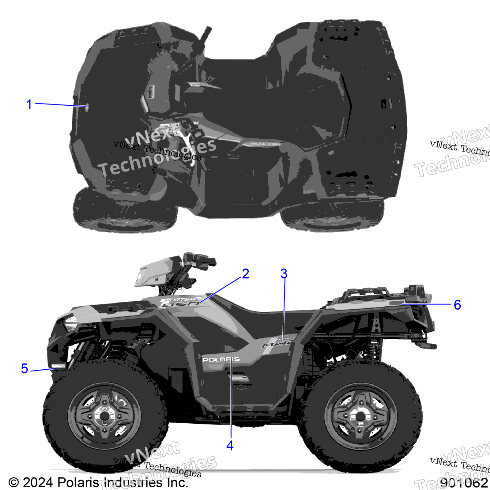 2025 SPORTSMAN 850 48" (A25SXA85A1/A6)