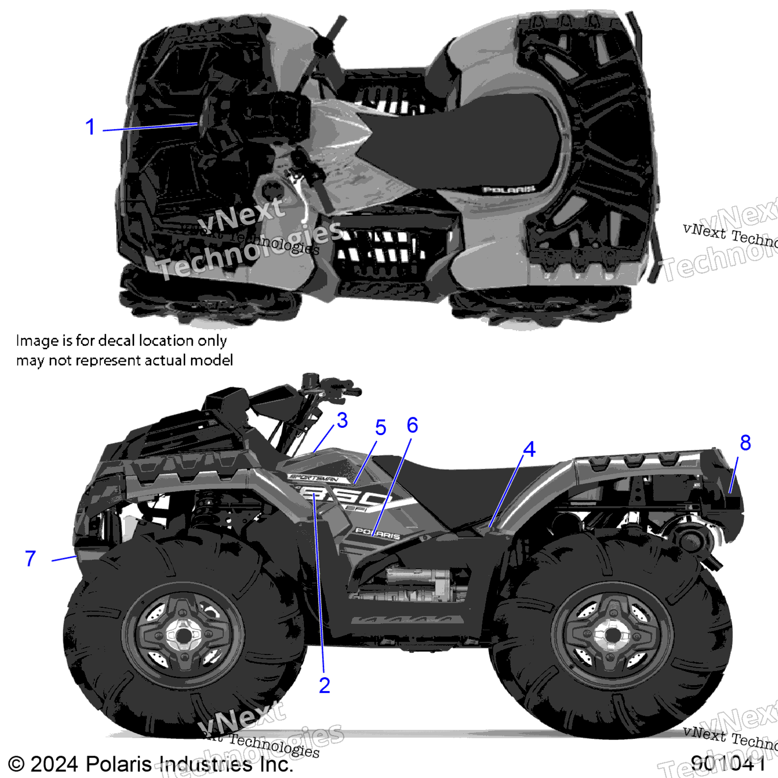 2025 SPORTSMAN 850 MUD 49S (A25SXN85A4)