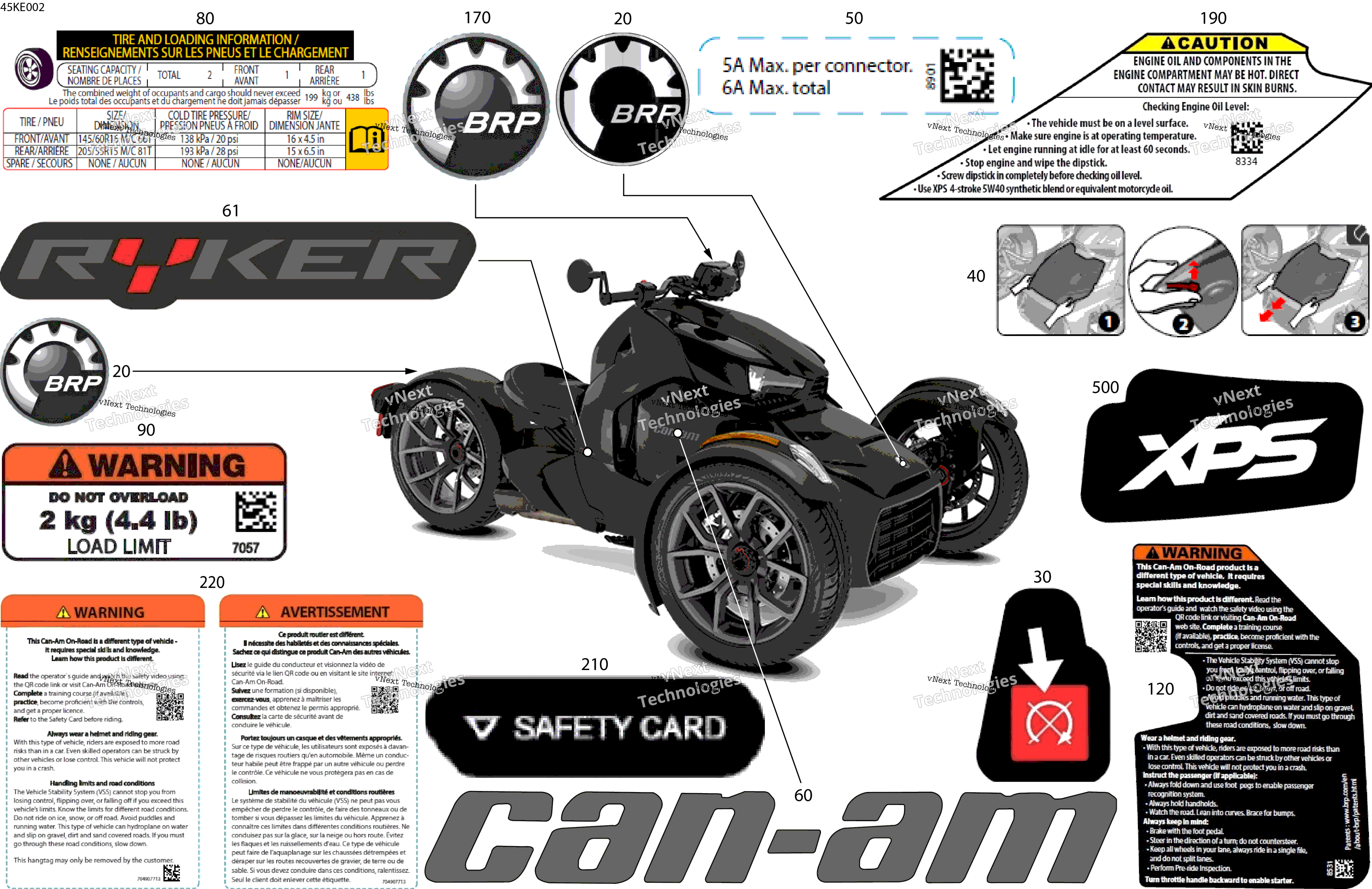 2025 RYKER - STD - 600 ACE - F1SC - CARB - Deep Black