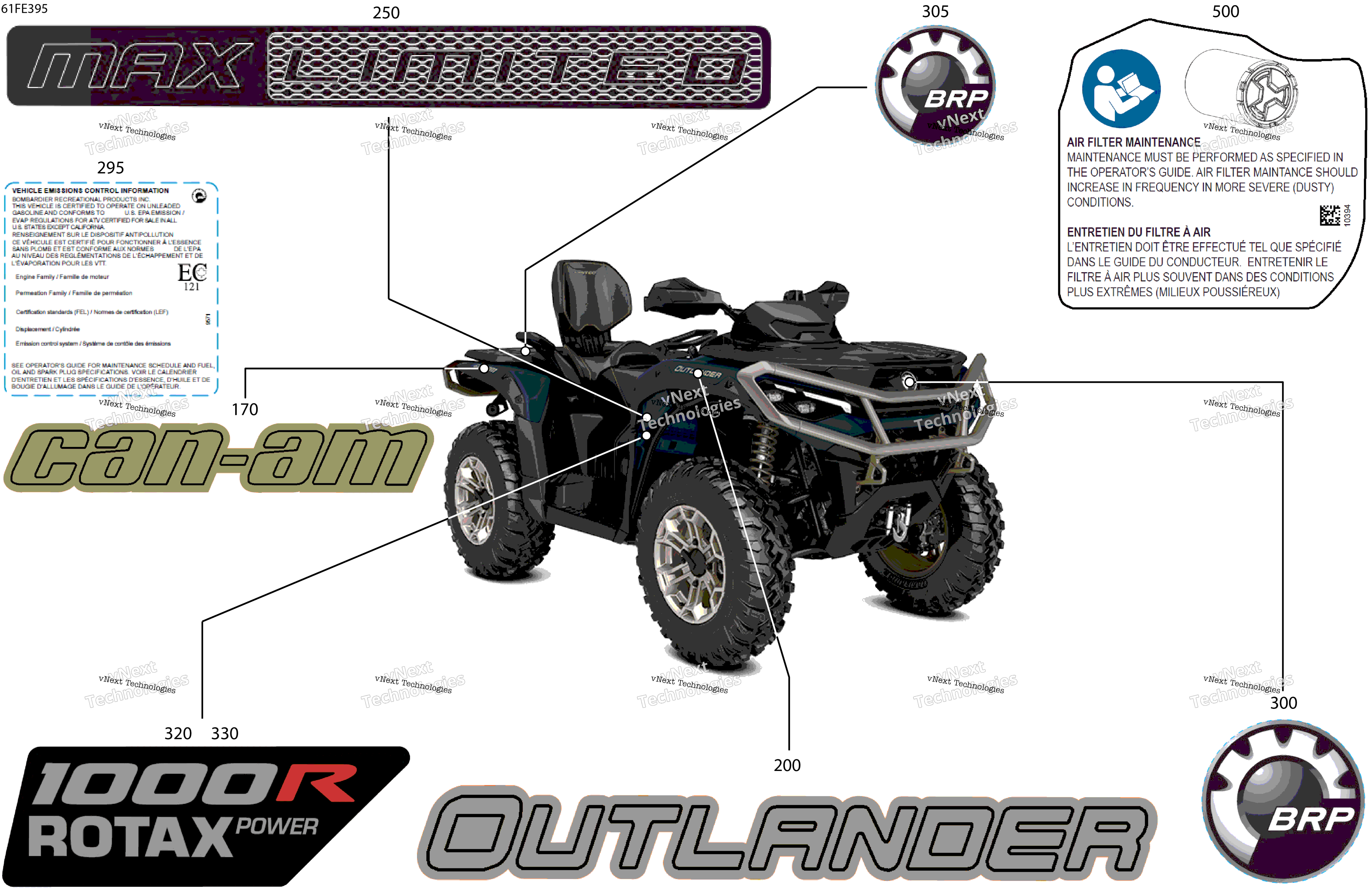 2025 OUT-MAX - 4X4 - LTD - 1000R - 4WSA - Dusty Navy