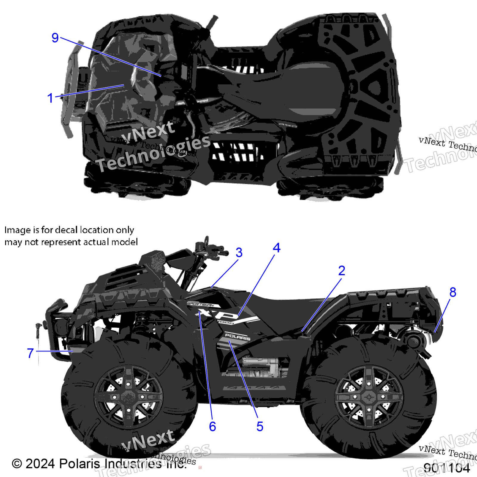 2025 SPORTSMAN XP 1000 MUD (A25SXM95AL)