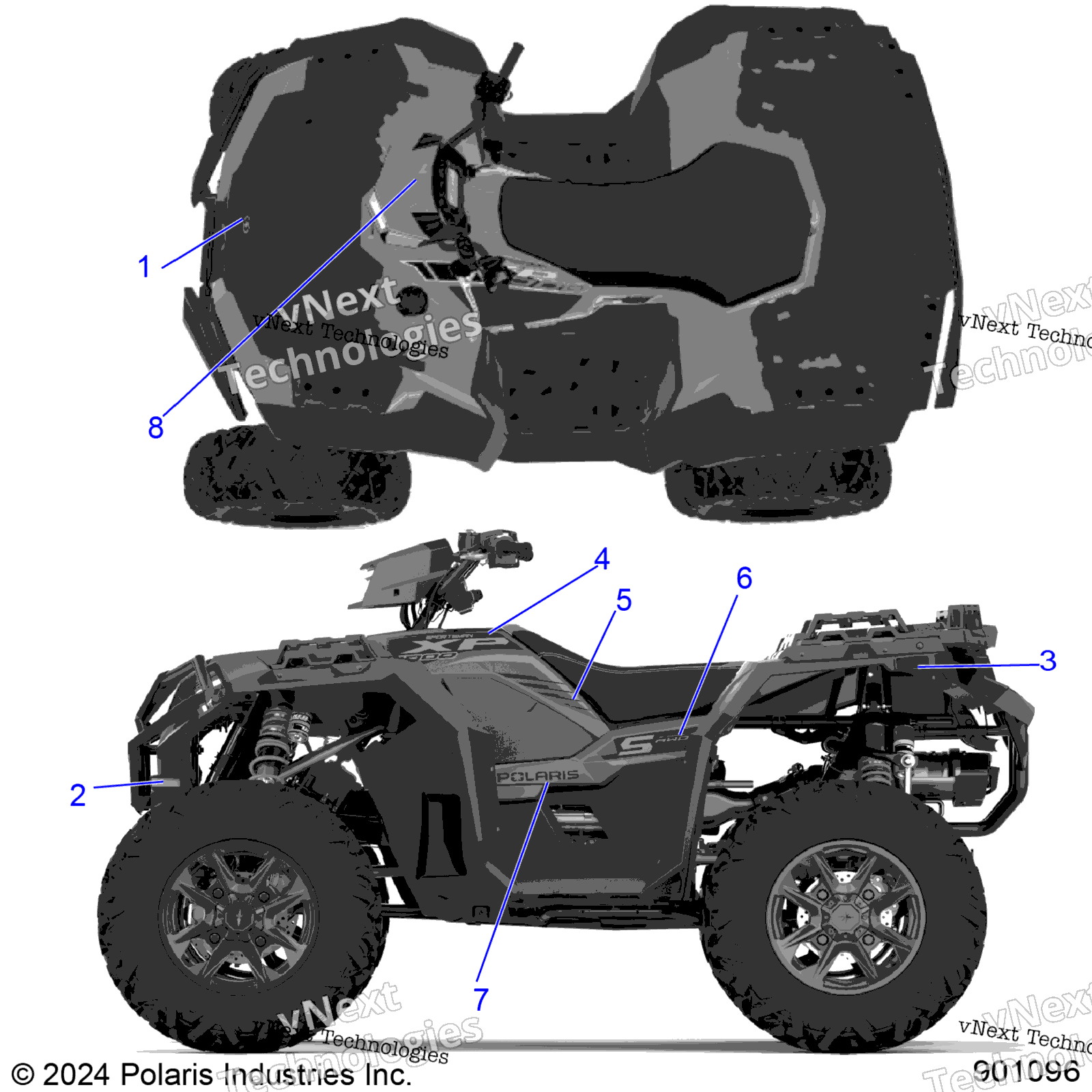 2025 SPORTSMAN XP 1000 55" (A25SLZ95AF)