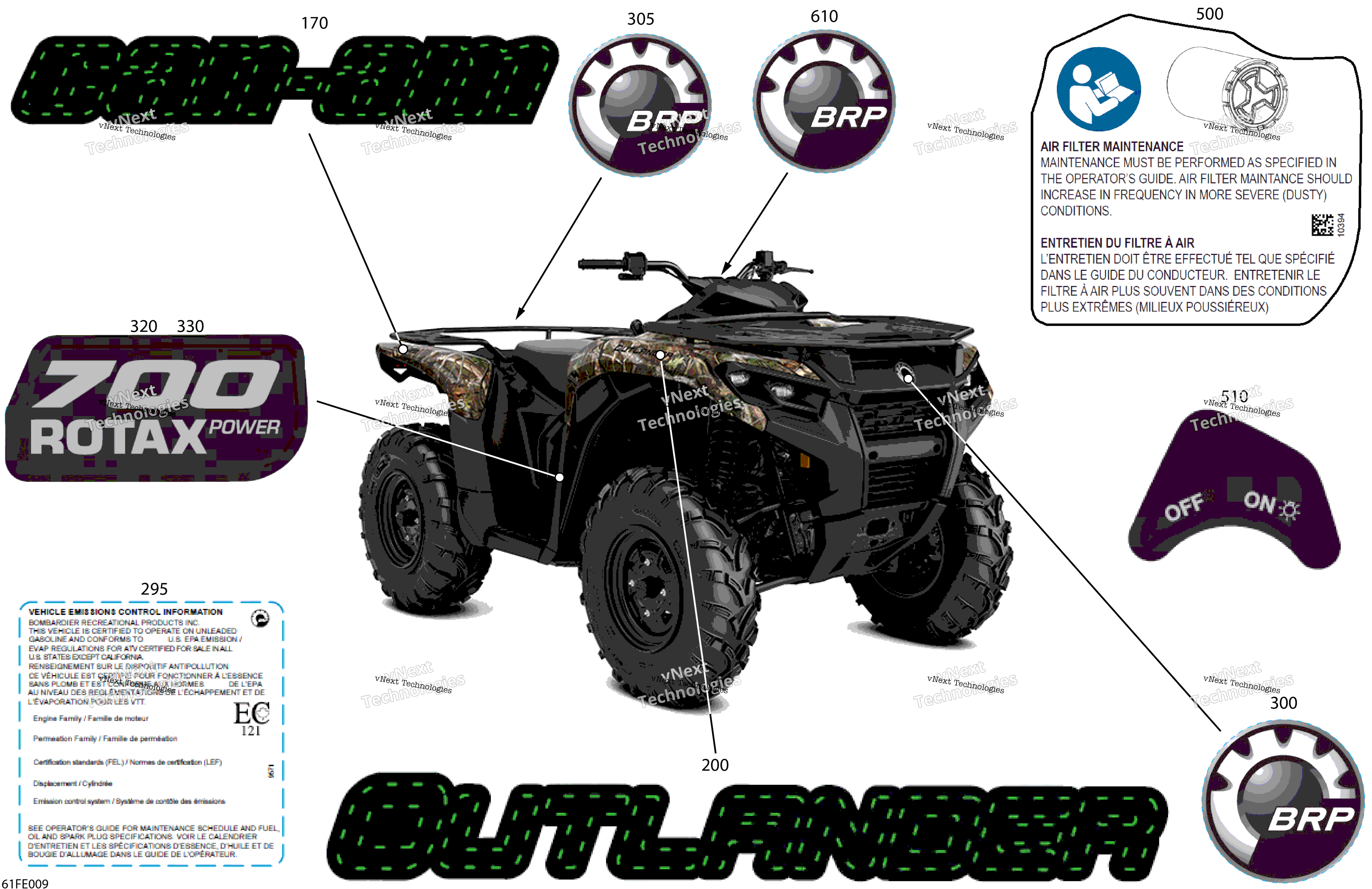 2025 OUTLANDER - 4X4 - DPS - 700 - 1ESC - Widland Camo